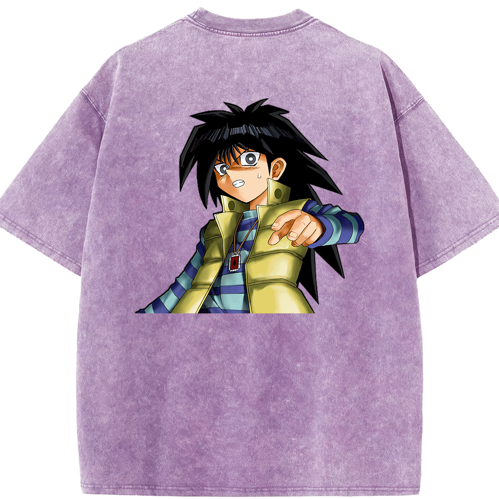 （画像用） 遊☆戯☆王 Yu-Gi-Oh! 綿100% ヴィンテージ風 半袖Tシャツ（背面プリント）