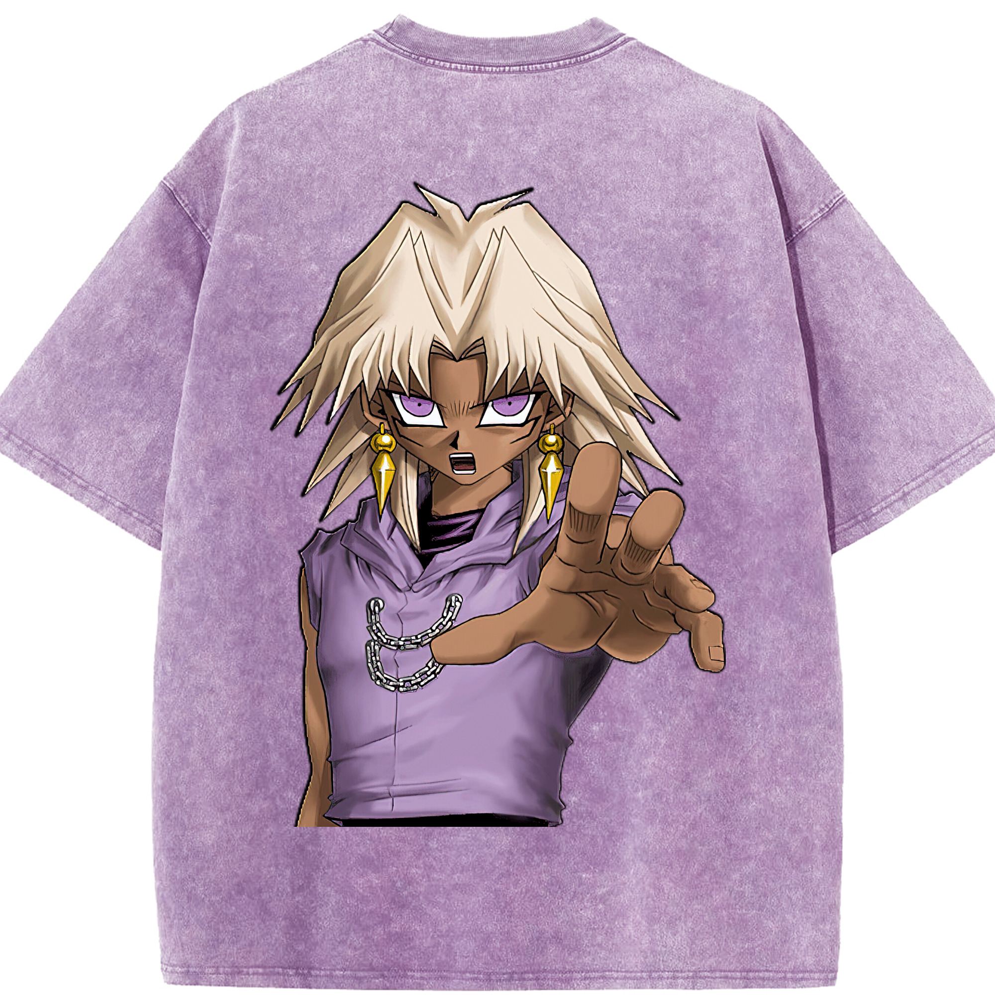 （画像用） 遊☆戯☆王 Yu-Gi-Oh! 綿100% ヴィンテージ風 半袖Tシャツ（背面プリント）
