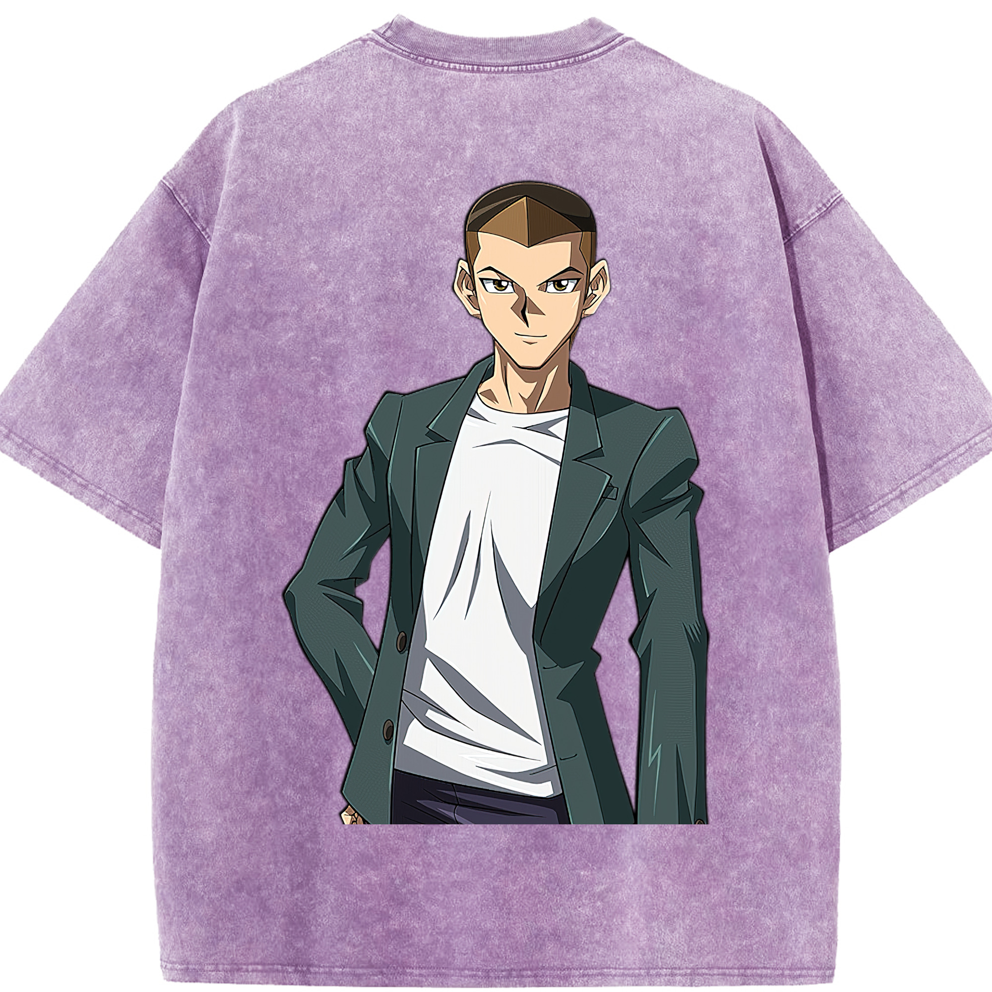 （画像用） 遊☆戯☆王 Yu-Gi-Oh! 綿100% ヴィンテージ風 半袖Tシャツ（背面プリント）