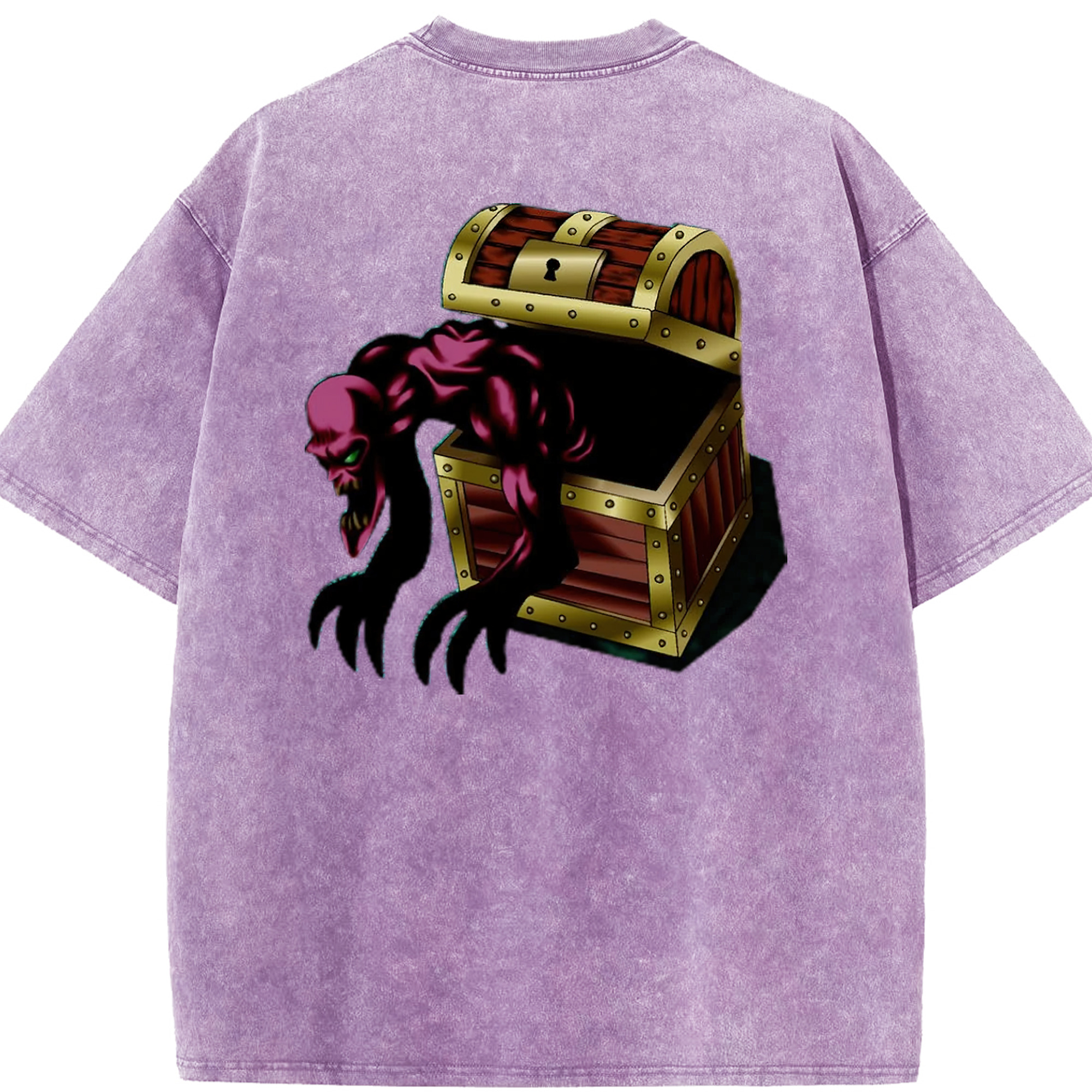 （画像用） 遊☆戯☆王 Yu-Gi-Oh! 綿100% ヴィンテージ風 半袖Tシャツ（背面プリント）