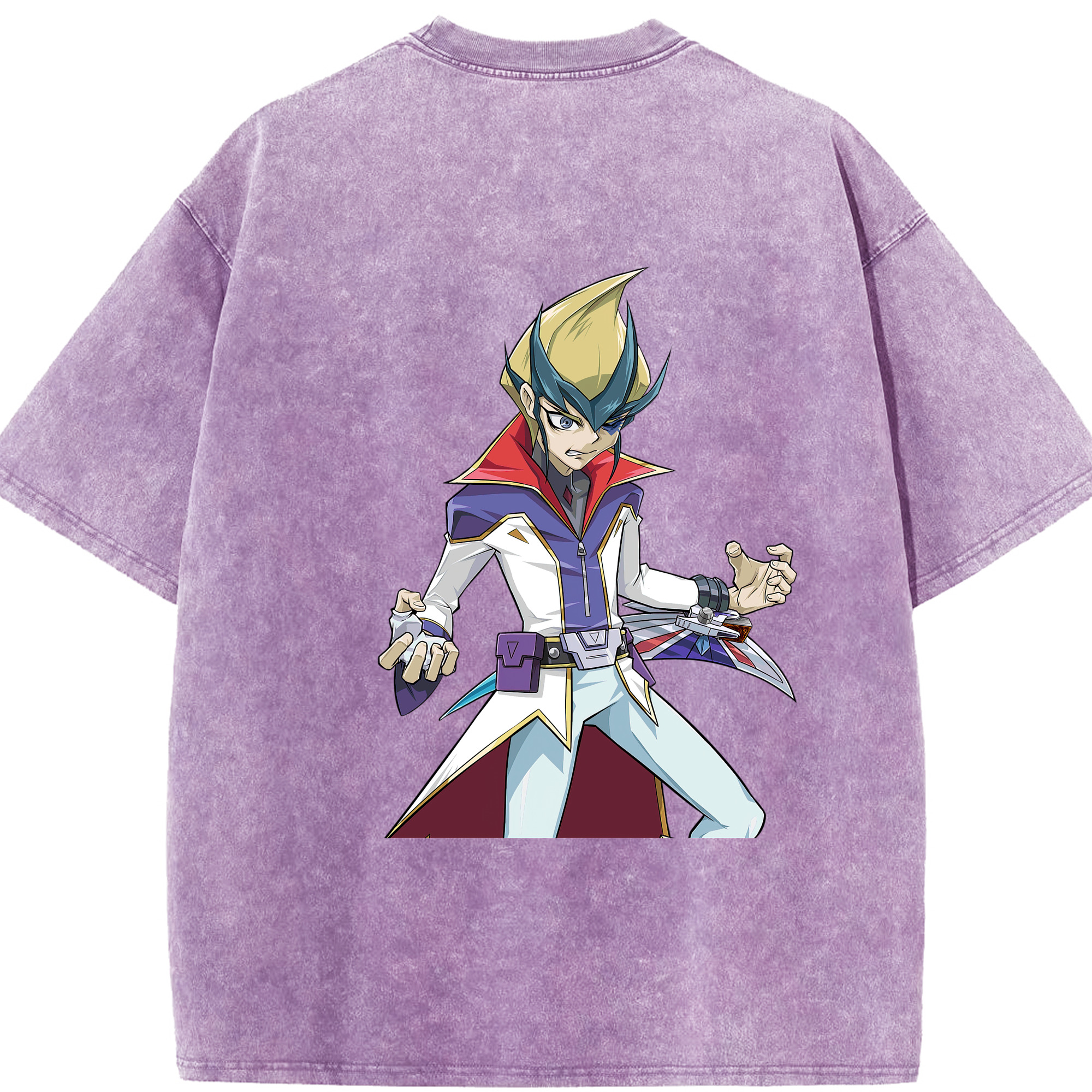 （画像用） 遊☆戯☆王 Yu-Gi-Oh! 綿100% ヴィンテージ風 半袖Tシャツ（背面プリント）