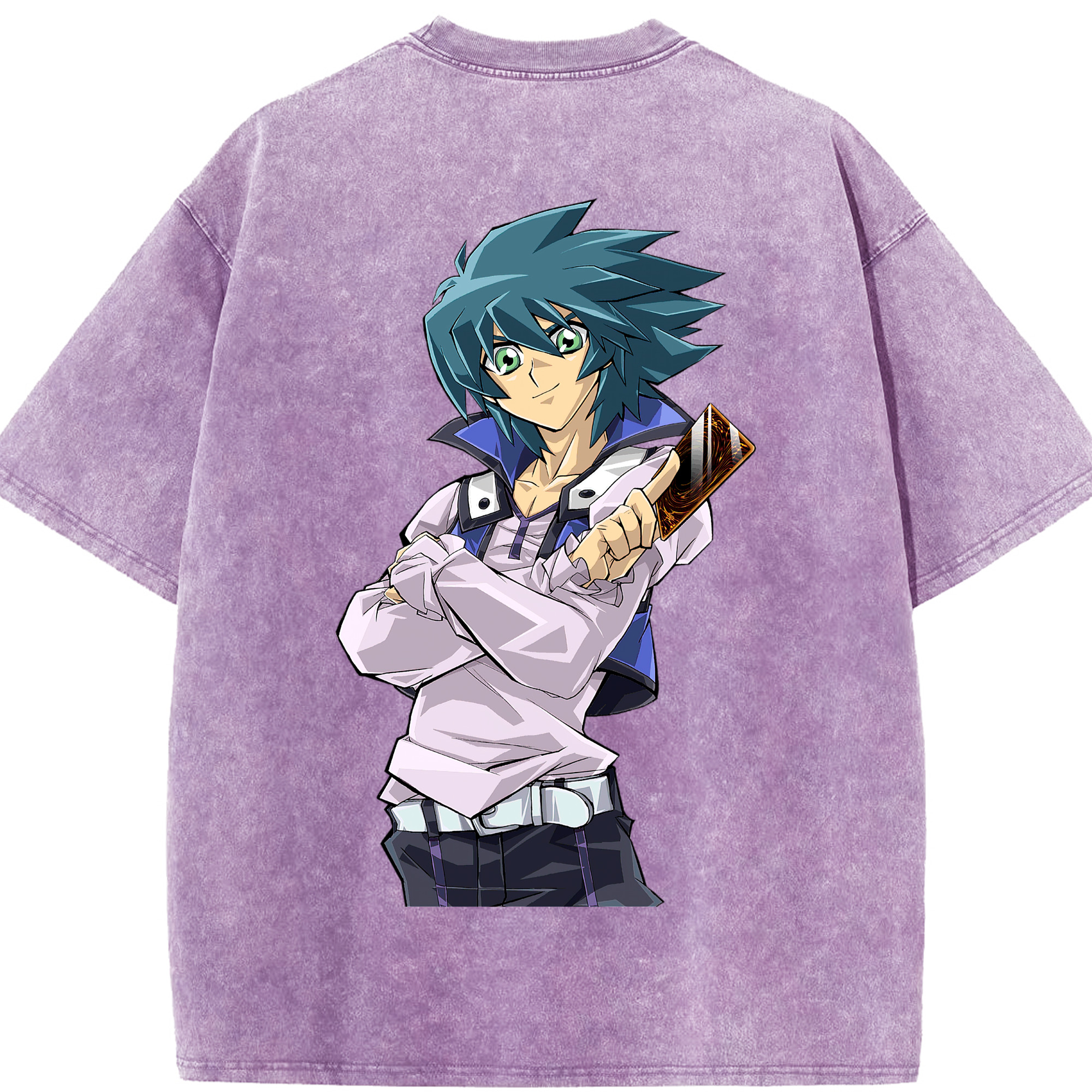 （画像用） 遊☆戯☆王 Yu-Gi-Oh! 綿100% ヴィンテージ風 半袖Tシャツ（背面プリント）