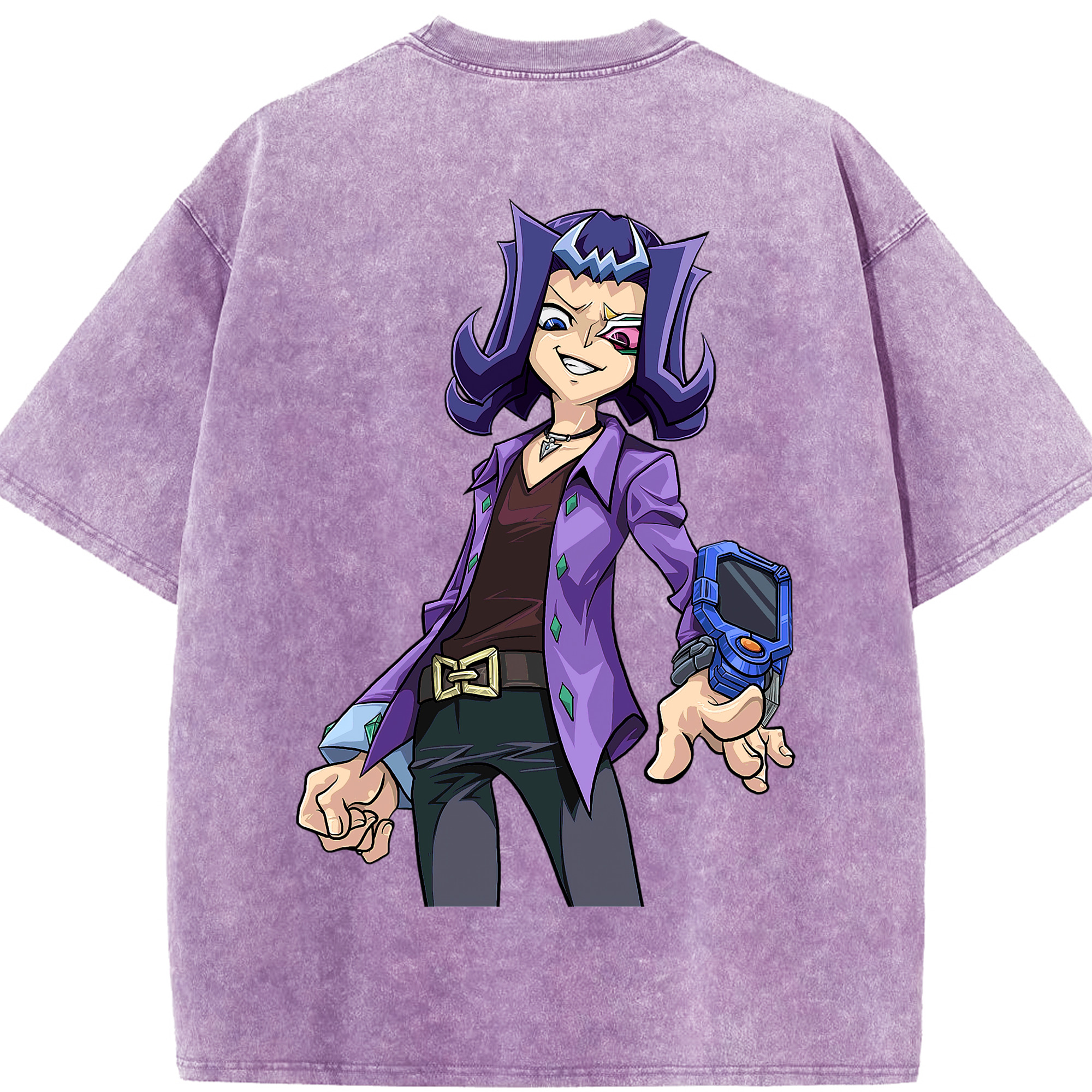 （画像用） 遊☆戯☆王 Yu-Gi-Oh! 綿100% ヴィンテージ風 半袖Tシャツ（背面プリント）