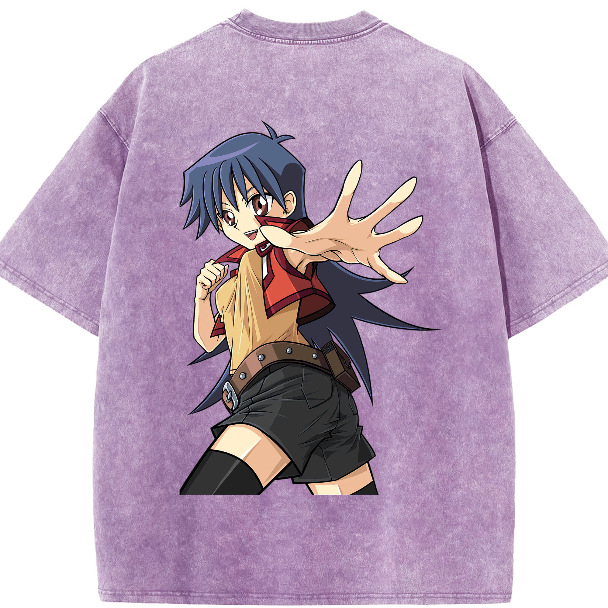 （画像用） 遊☆戯☆王 Yu-Gi-Oh! 綿100% ヴィンテージ風 半袖Tシャツ（背面プリント）