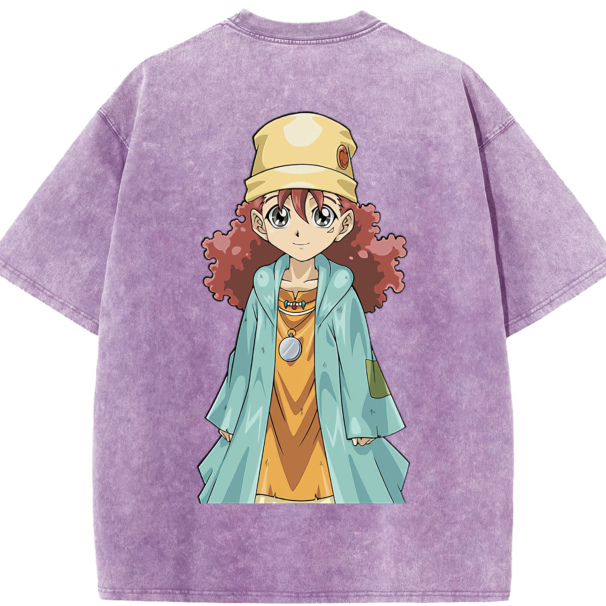 （画像用） 遊☆戯☆王 Yu-Gi-Oh! 綿100% ヴィンテージ風 半袖Tシャツ（背面プリント）