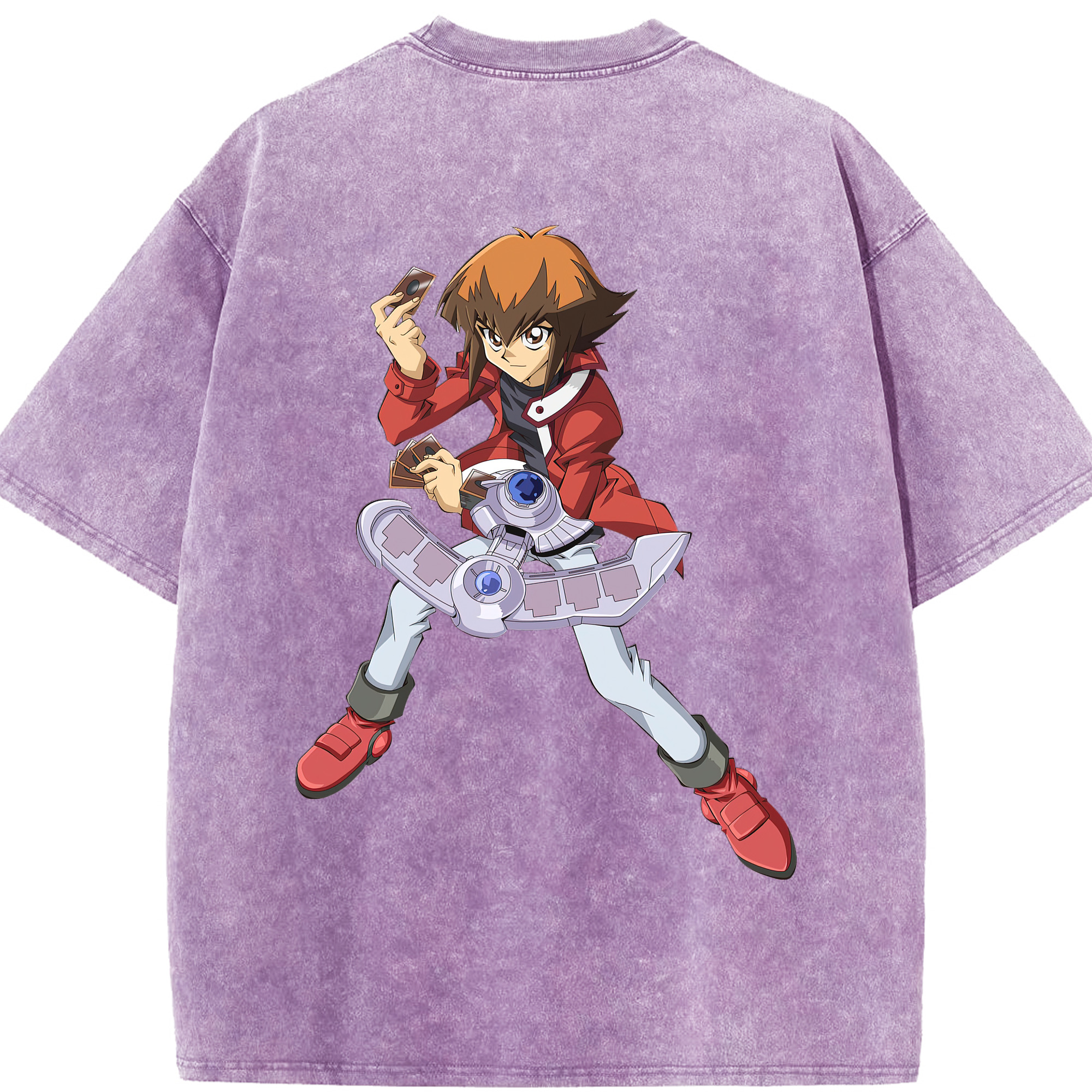 （画像用） 遊☆戯☆王 Yu-Gi-Oh! 綿100% ヴィンテージ風 半袖Tシャツ（背面プリント）