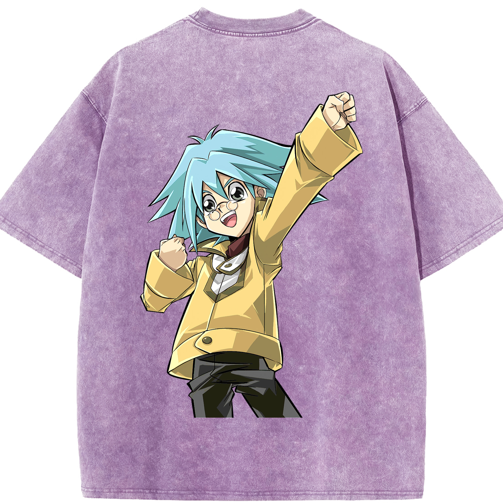 （画像用） 遊☆戯☆王 Yu-Gi-Oh! 綿100% ヴィンテージ風 半袖Tシャツ（背面プリント）
