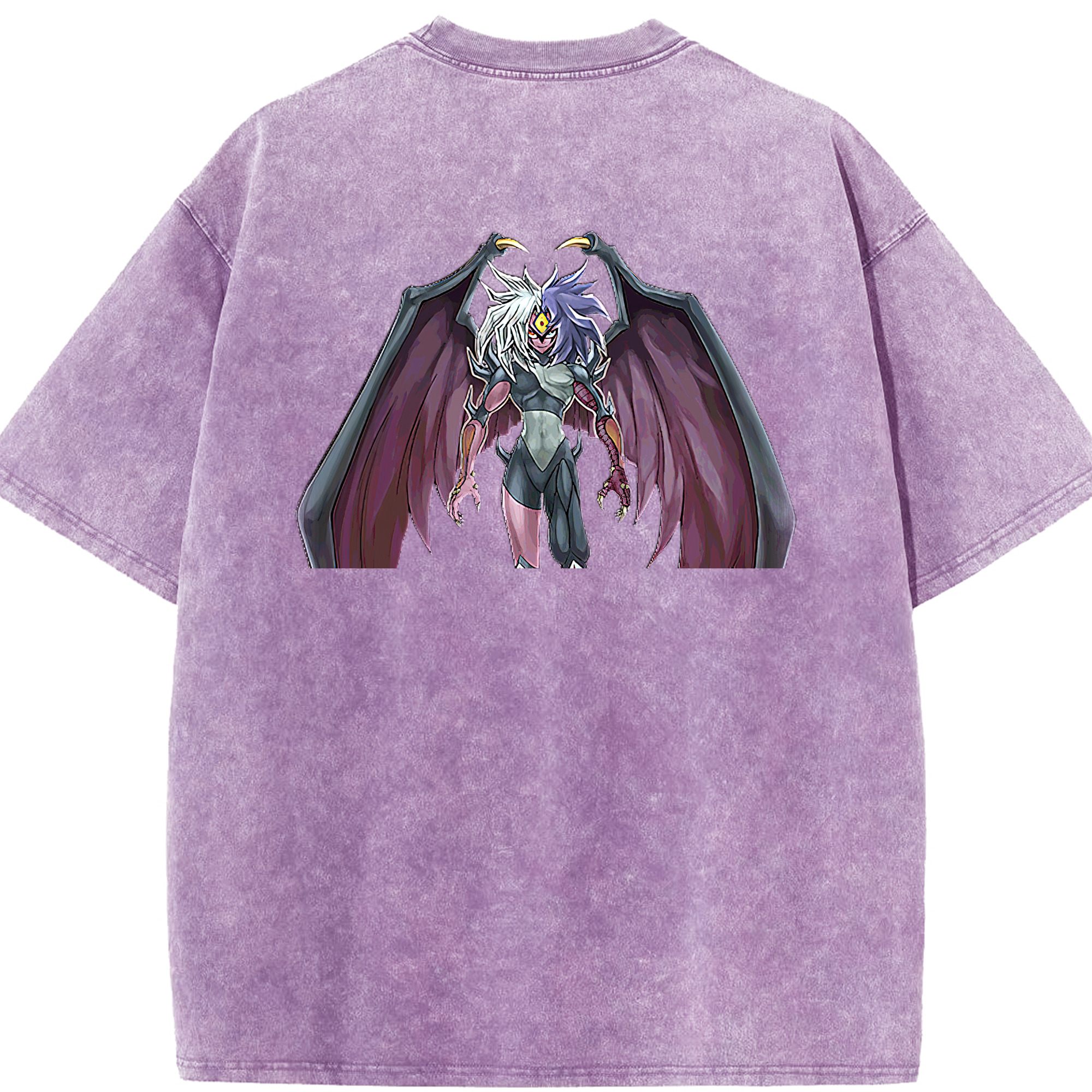 （画像用） 遊☆戯☆王 Yu-Gi-Oh! 綿100% ヴィンテージ風 半袖Tシャツ（背面プリント）