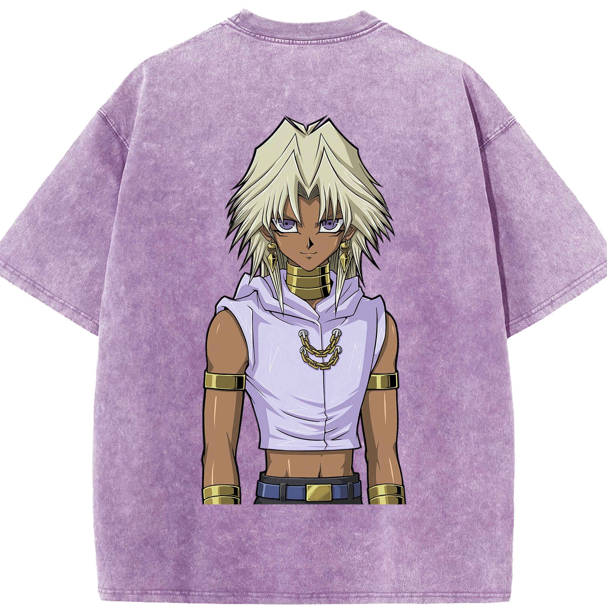 （画像用） 遊☆戯☆王 Yu-Gi-Oh! 綿100% ヴィンテージ風 半袖Tシャツ（背面プリント）