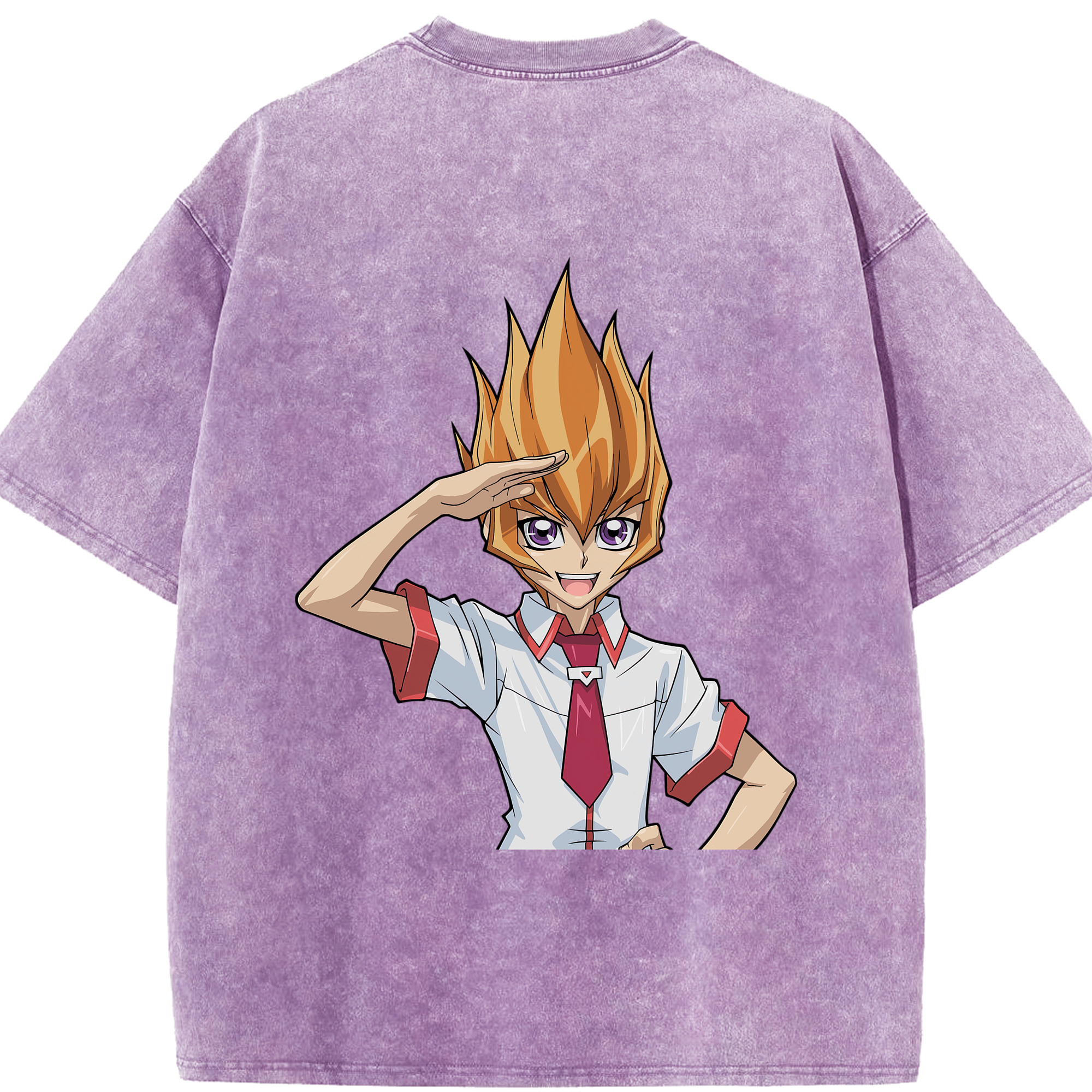 （画像用） 遊☆戯☆王 Yu-Gi-Oh! 綿100% ヴィンテージ風 半袖Tシャツ（背面プリント）