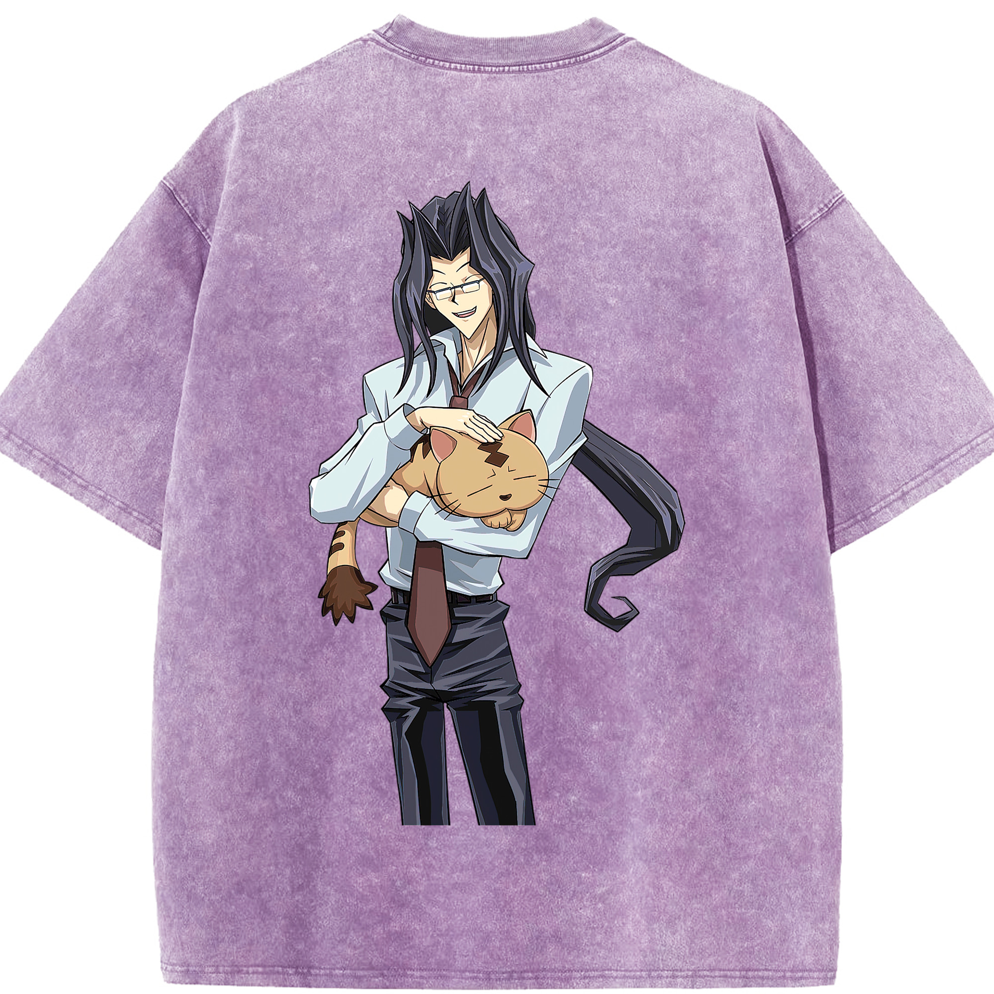 （画像用） 遊☆戯☆王 Yu-Gi-Oh! 綿100% ヴィンテージ風 半袖Tシャツ（背面プリント）