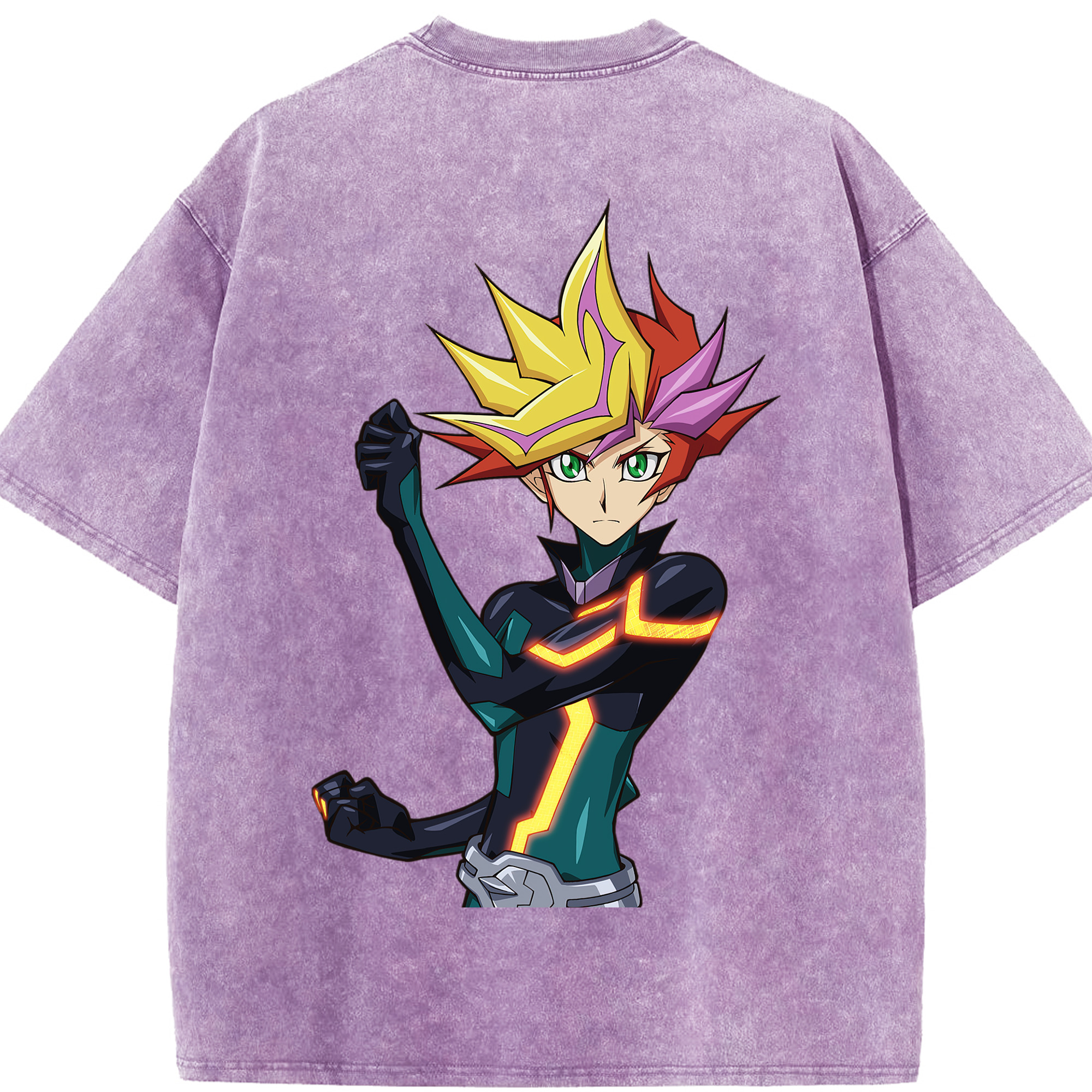 （画像用） 遊☆戯☆王 Yu-Gi-Oh! 綿100% ヴィンテージ風 半袖Tシャツ（背面プリント）