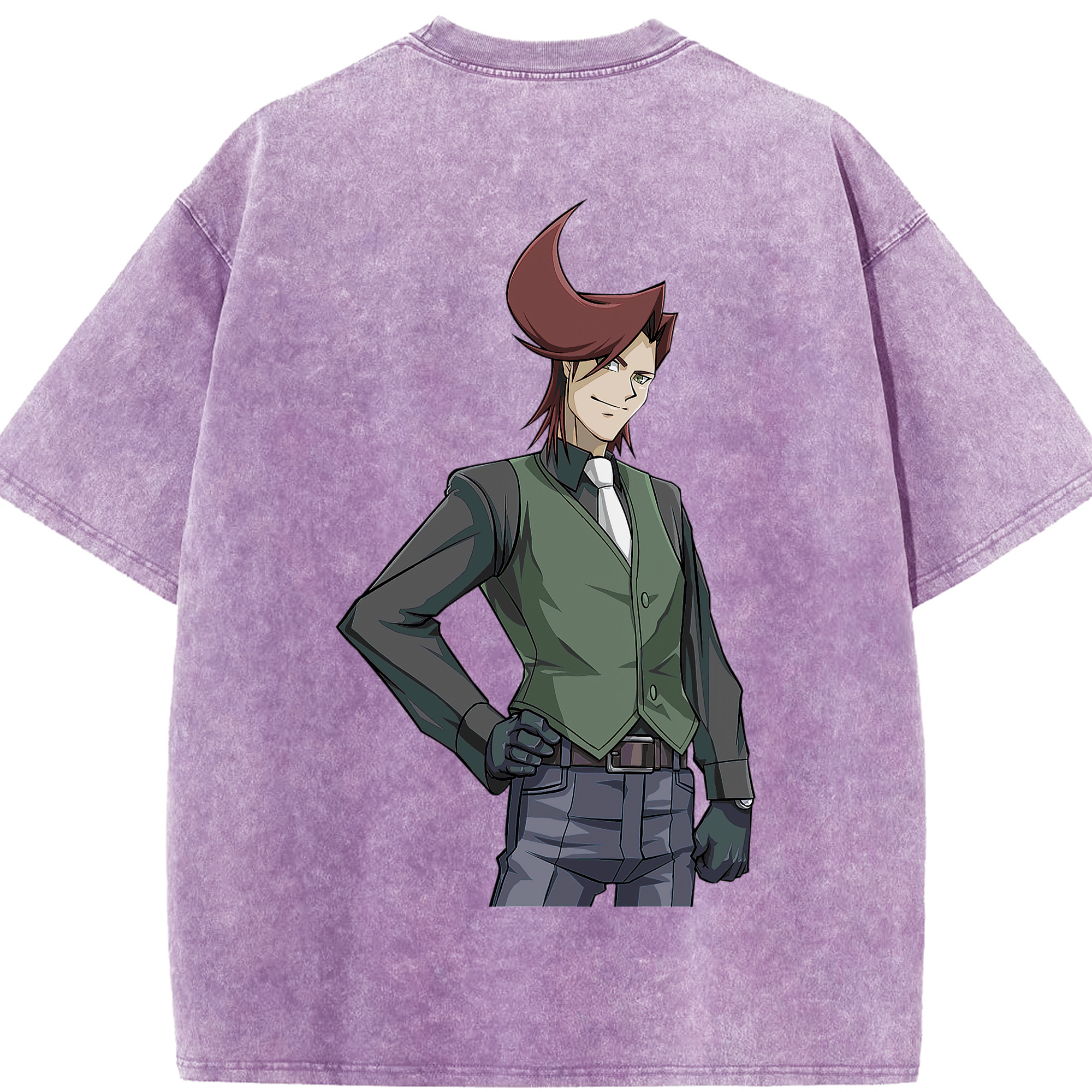 （画像用） 遊☆戯☆王 Yu-Gi-Oh! 綿100% ヴィンテージ風 半袖Tシャツ（背面プリント）