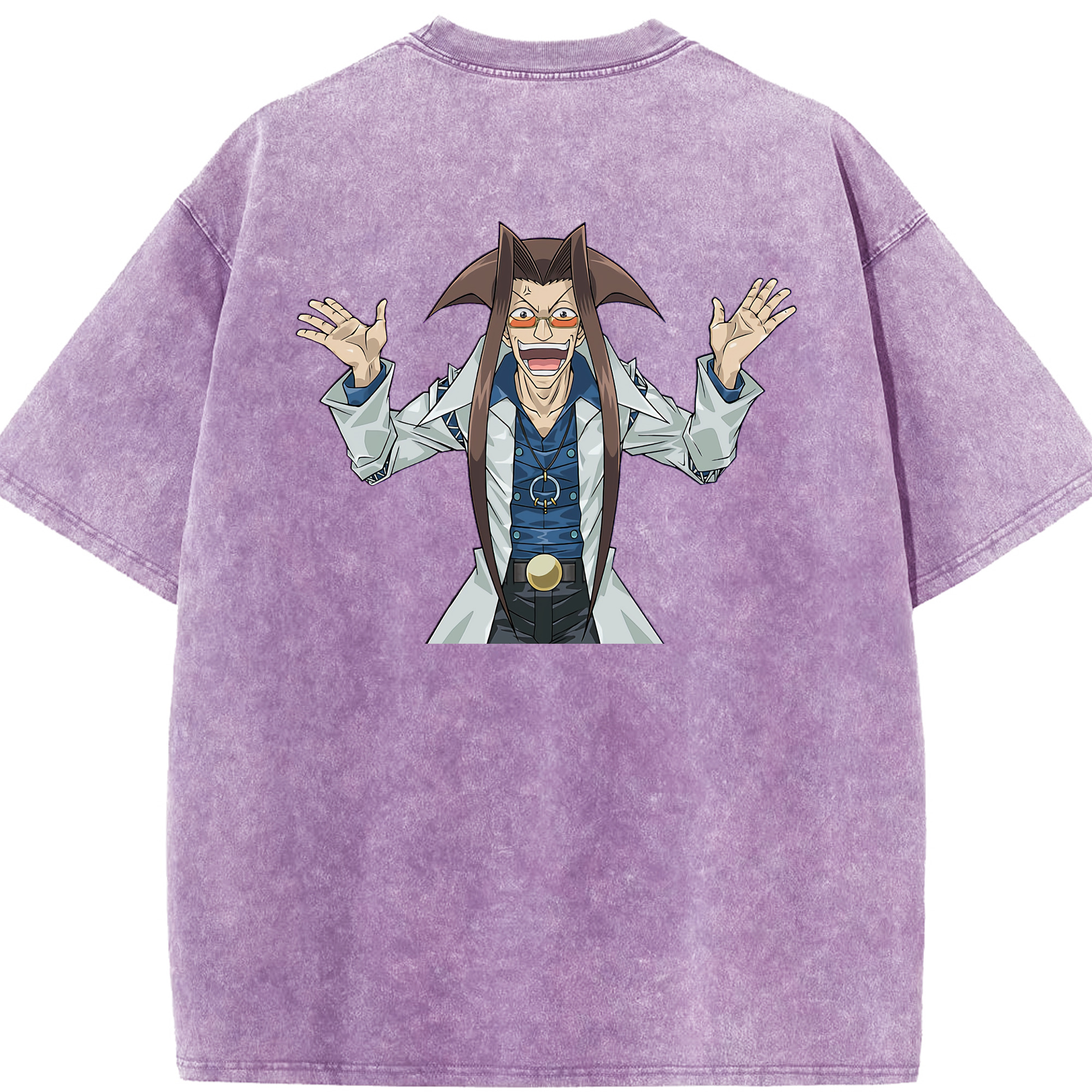（画像用） 遊☆戯☆王 Yu-Gi-Oh! 綿100% ヴィンテージ風 半袖Tシャツ（背面プリント）