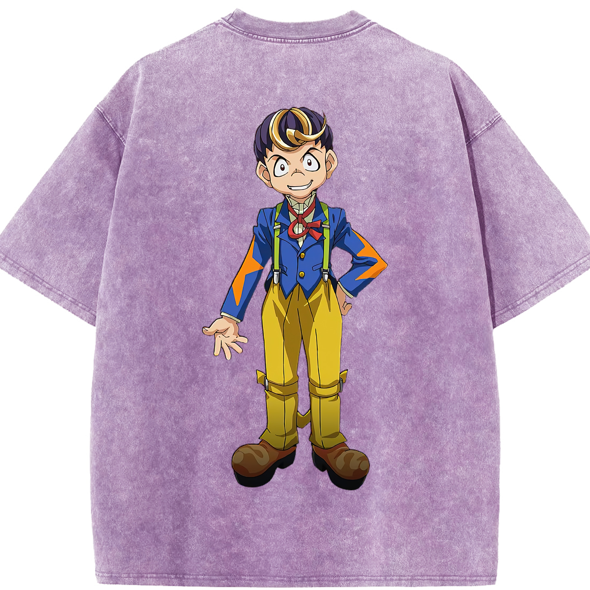 （画像用） 遊☆戯☆王 Yu-Gi-Oh! 綿100% ヴィンテージ風 半袖Tシャツ（背面プリント）