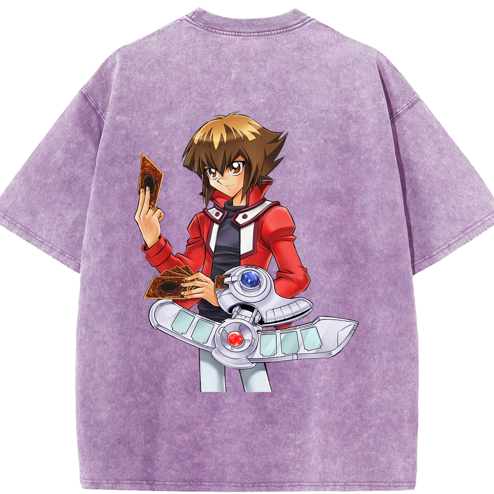 （画像用） 遊☆戯☆王 Yu-Gi-Oh! 綿100% ヴィンテージ風 半袖Tシャツ（背面プリント）