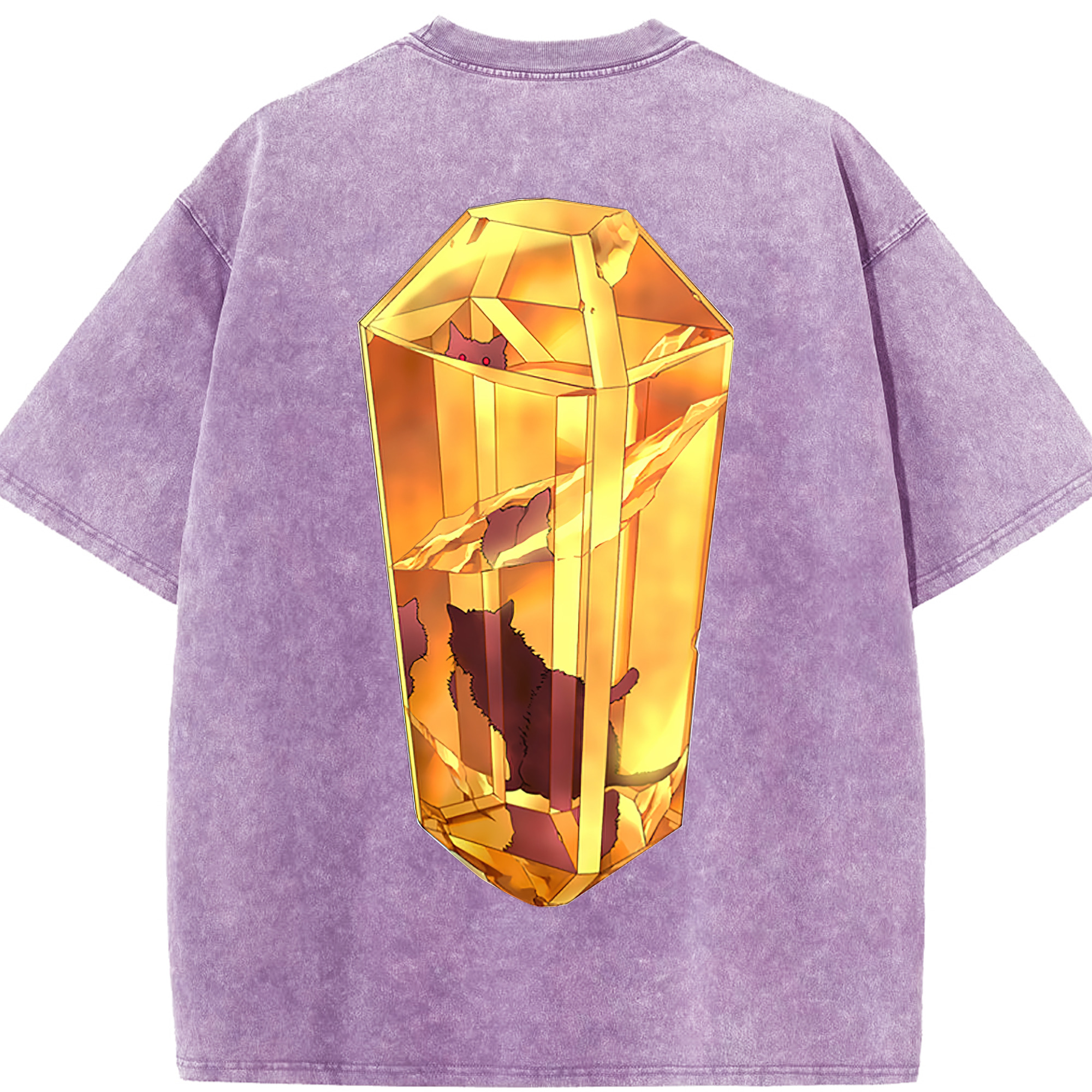 （画像用） 遊☆戯☆王 Yu-Gi-Oh! 綿100% ヴィンテージ風 半袖Tシャツ（背面プリント）