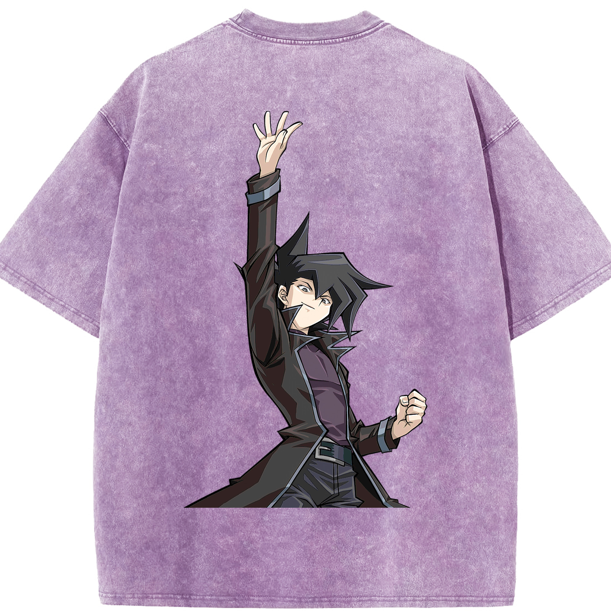 （画像用） 遊☆戯☆王 Yu-Gi-Oh! 綿100% ヴィンテージ風 半袖Tシャツ（背面プリント）