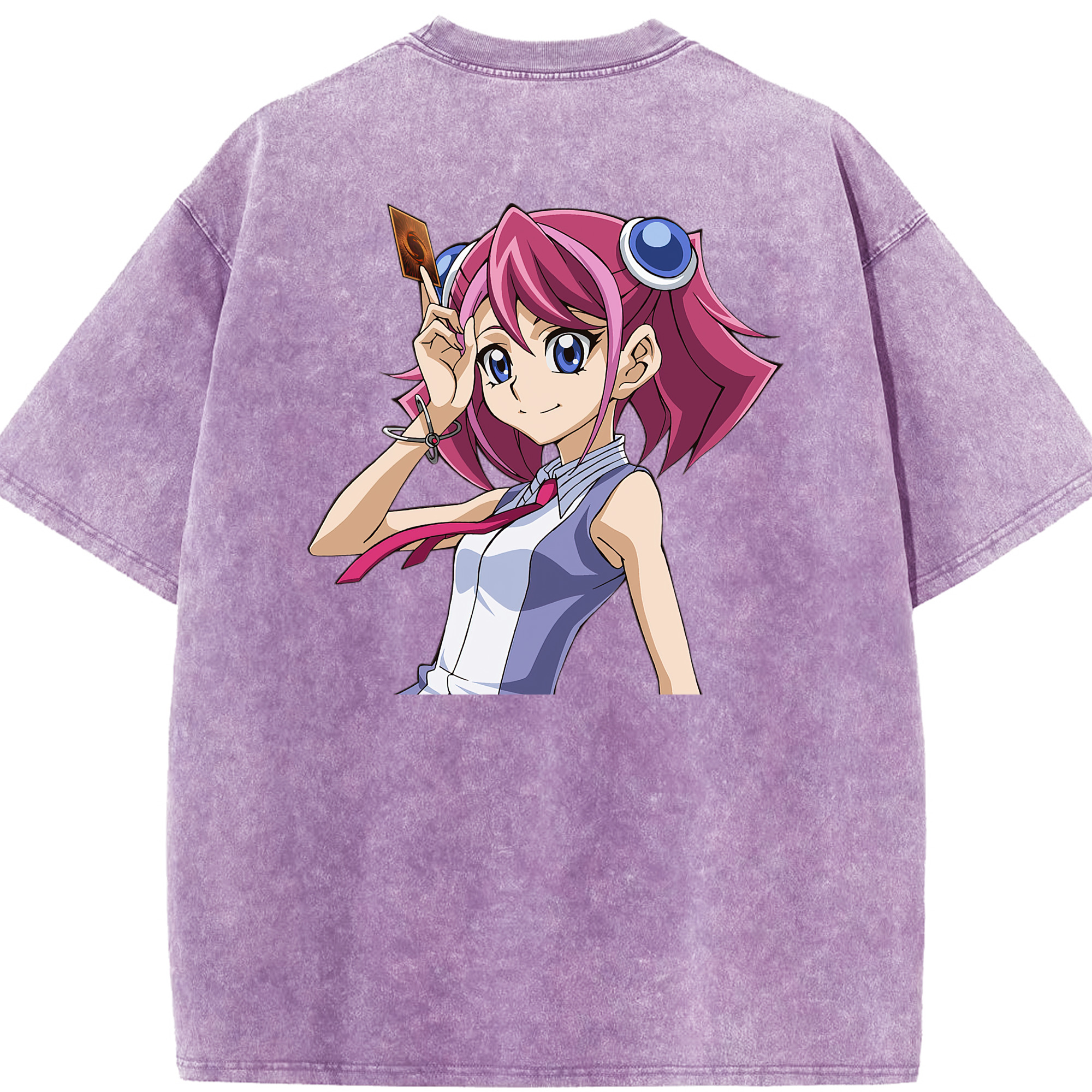 （画像用） 遊☆戯☆王 Yu-Gi-Oh! 綿100% ヴィンテージ風 半袖Tシャツ（背面プリント）