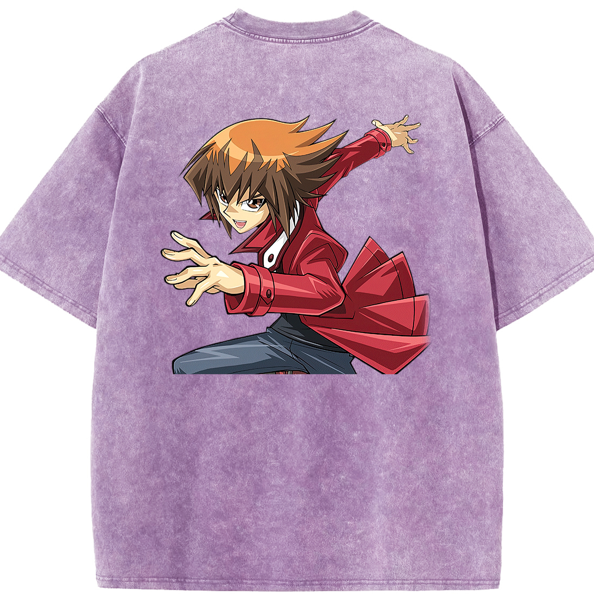 （画像用） 遊☆戯☆王 Yu-Gi-Oh! 綿100% ヴィンテージ風 半袖Tシャツ（背面プリント）