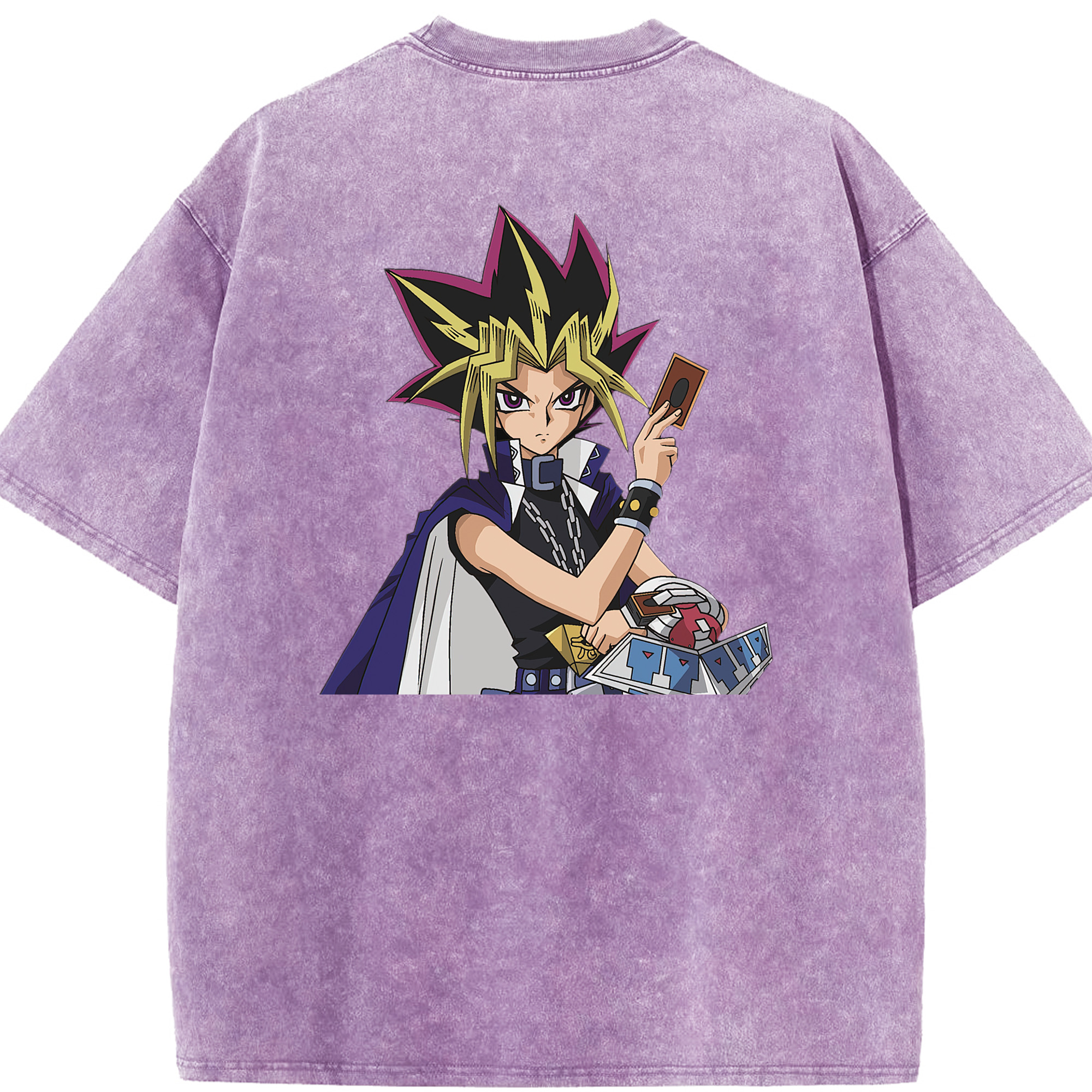 （画像用） 遊☆戯☆王 Yu-Gi-Oh! 綿100% ヴィンテージ風 半袖Tシャツ（背面プリント）