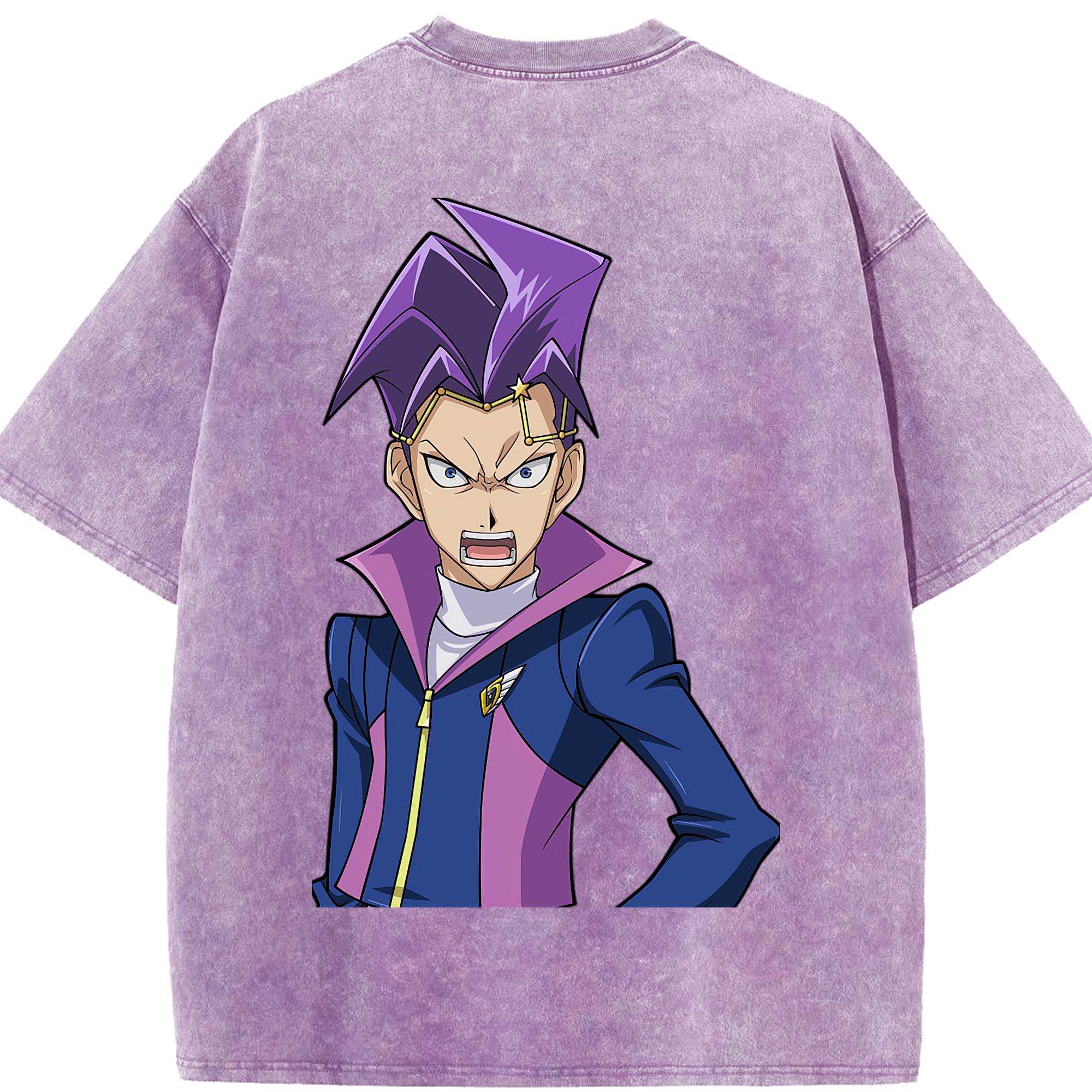 （画像用） 遊☆戯☆王 Yu-Gi-Oh! 綿100% ヴィンテージ風 半袖Tシャツ（背面プリント）
