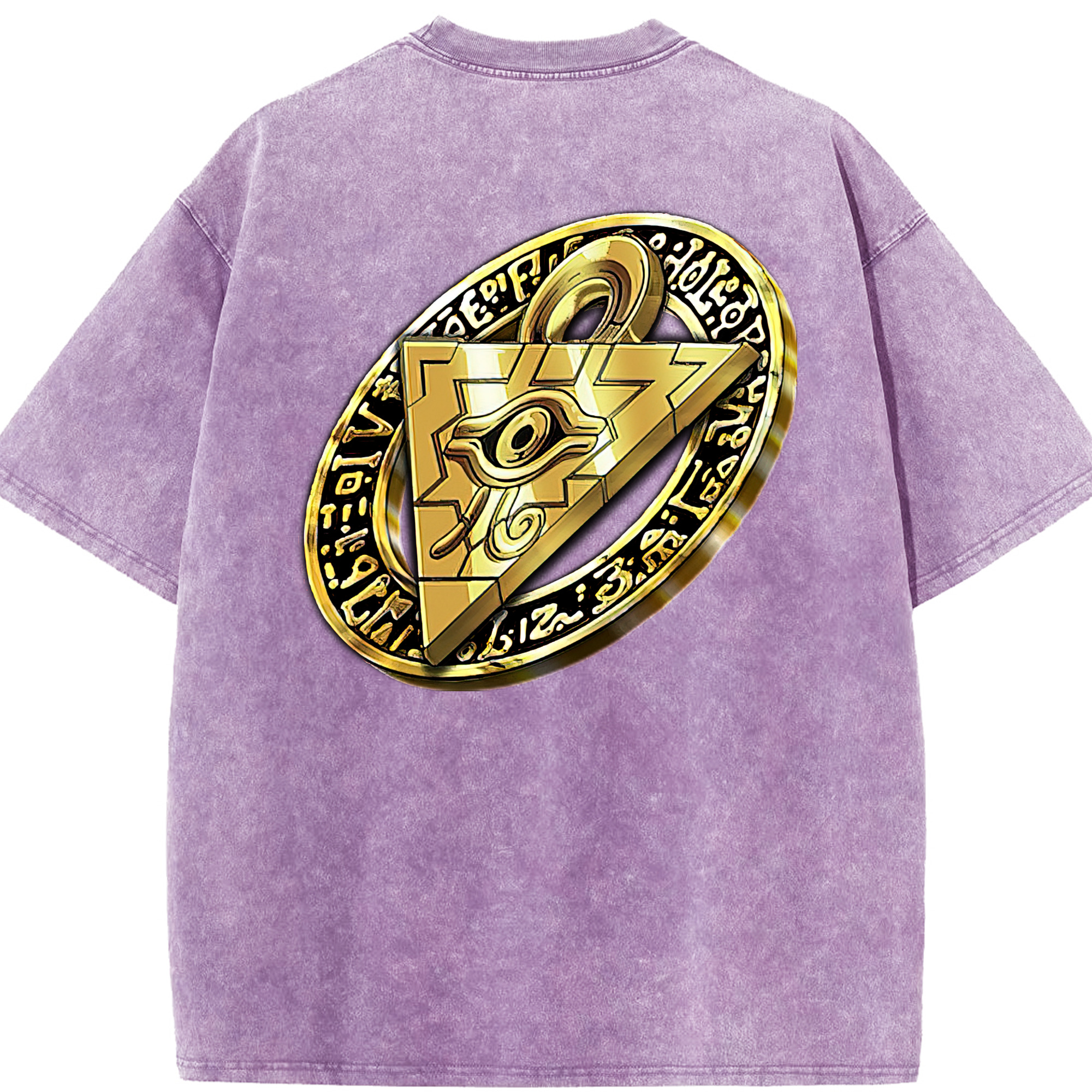 （画像用） 遊☆戯☆王 Yu-Gi-Oh! 綿100% ヴィンテージ風 半袖Tシャツ（背面プリント）