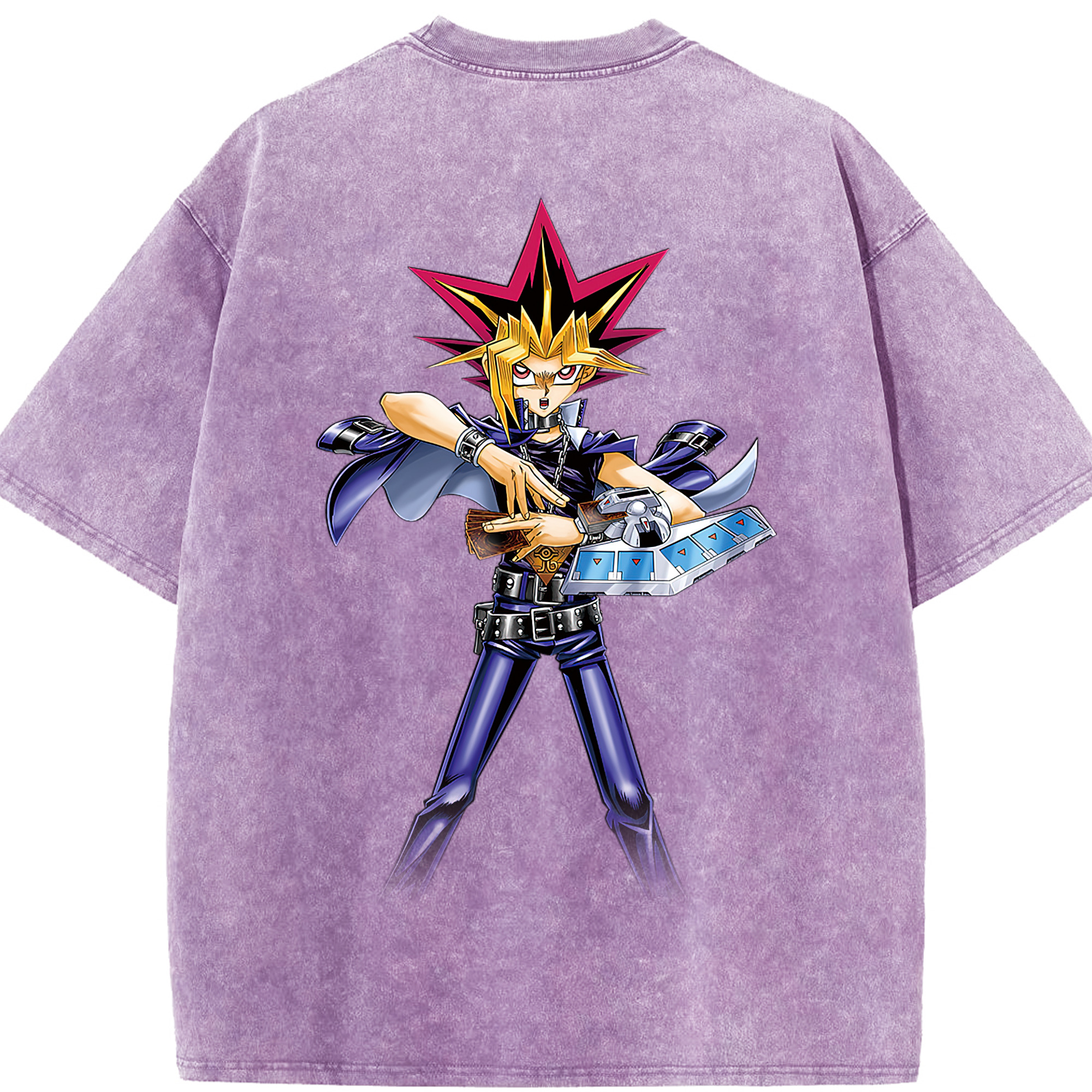 （画像用） 遊☆戯☆王 Yu-Gi-Oh! 綿100% ヴィンテージ風 半袖Tシャツ（背面プリント）