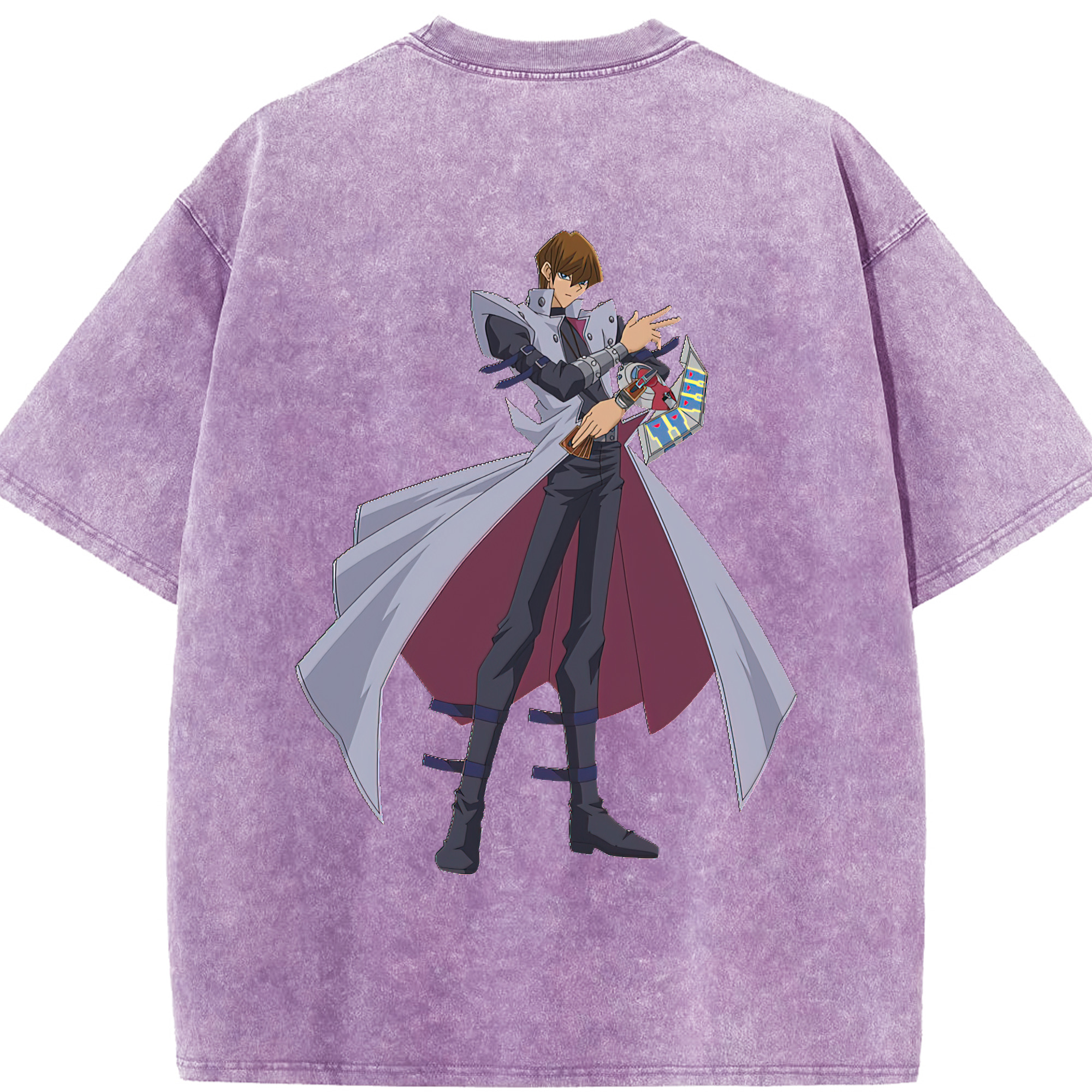 （画像用） 遊☆戯☆王 Yu-Gi-Oh! 綿100% ヴィンテージ風 半袖Tシャツ（背面プリント）