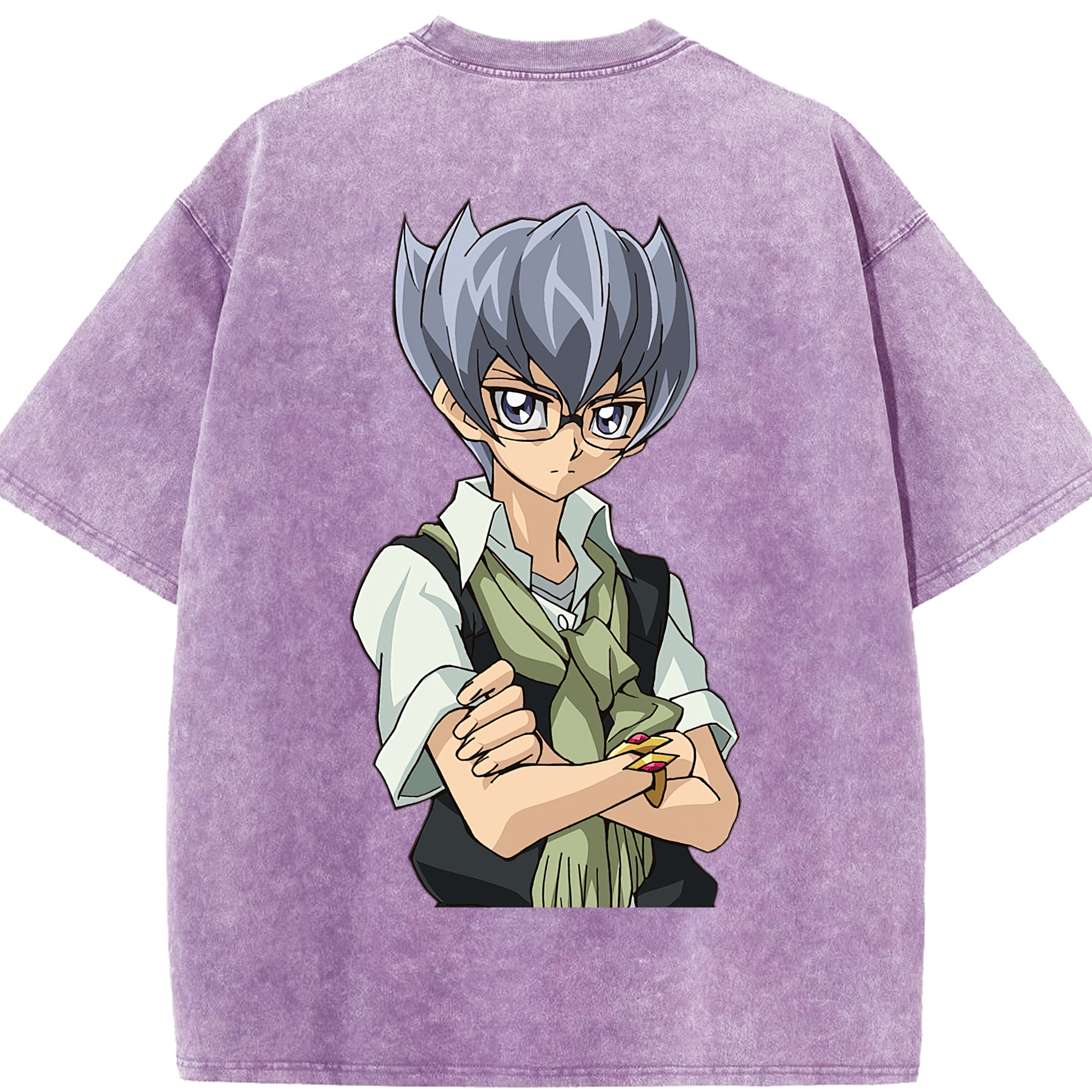 （画像用） 遊☆戯☆王 Yu-Gi-Oh! 綿100% ヴィンテージ風 半袖Tシャツ（背面プリント）