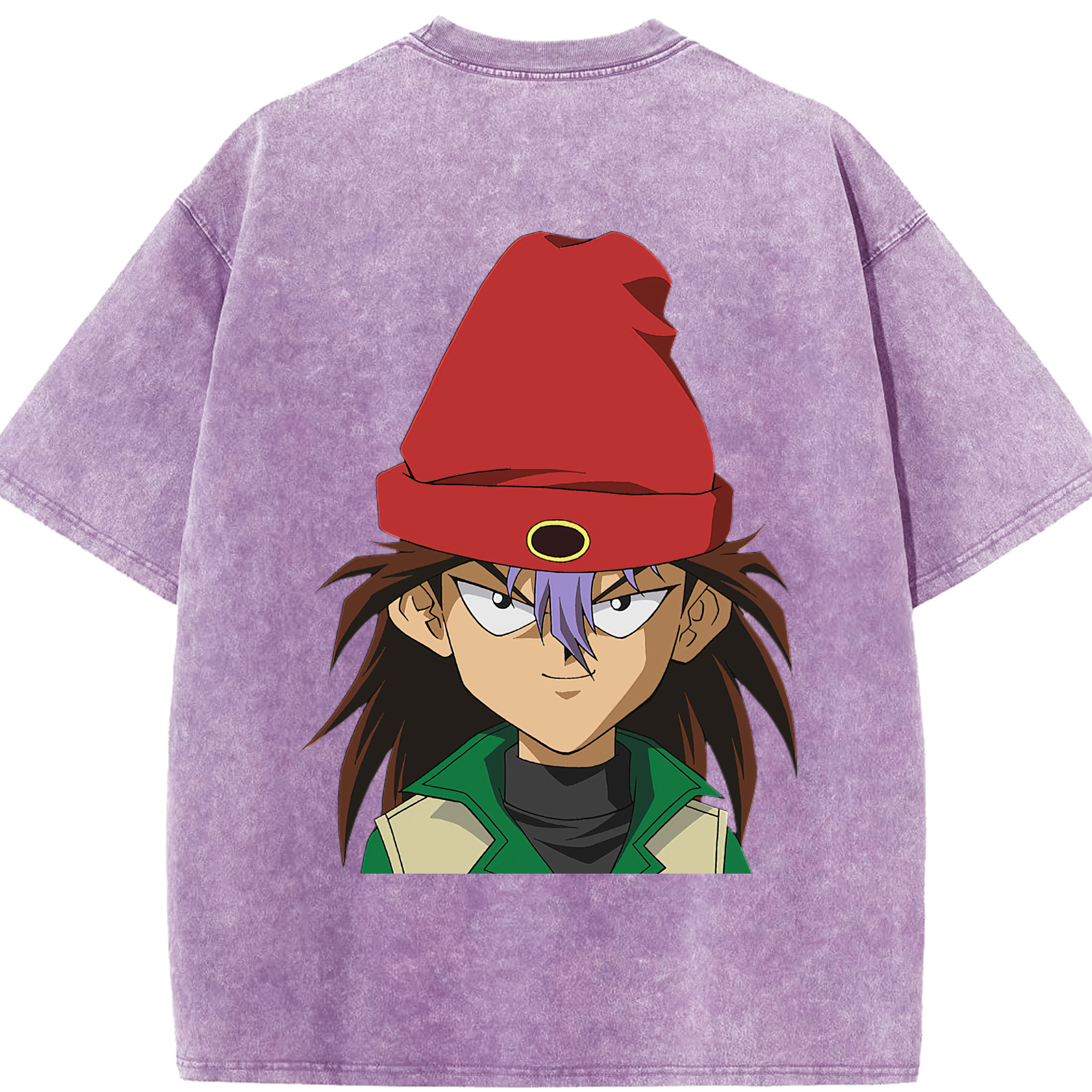 （画像用） 遊☆戯☆王 Yu-Gi-Oh! 綿100% ヴィンテージ風 半袖Tシャツ（背面プリント）