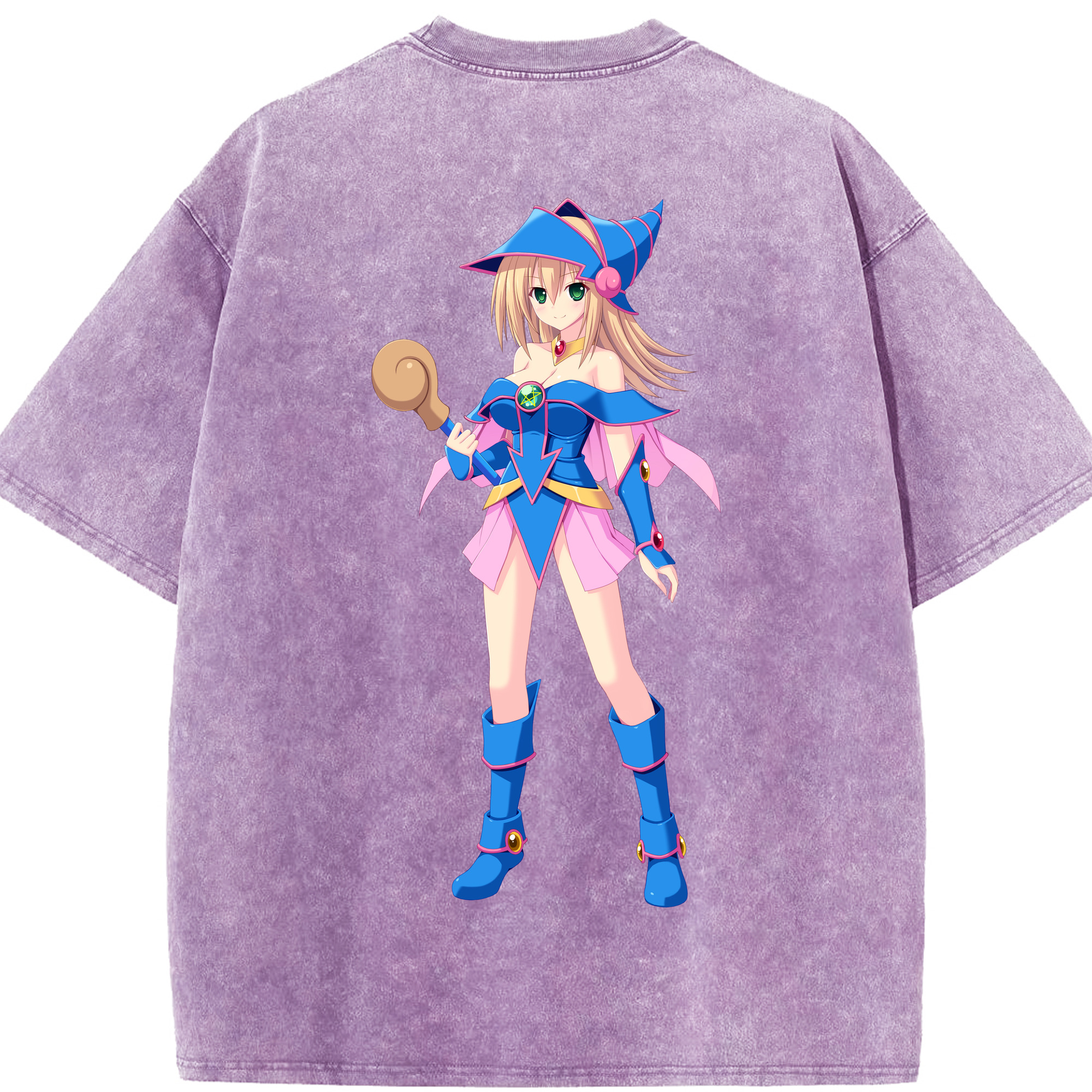 （画像用） 遊☆戯☆王 Yu-Gi-Oh! 綿100% ヴィンテージ風 半袖Tシャツ（背面プリント）