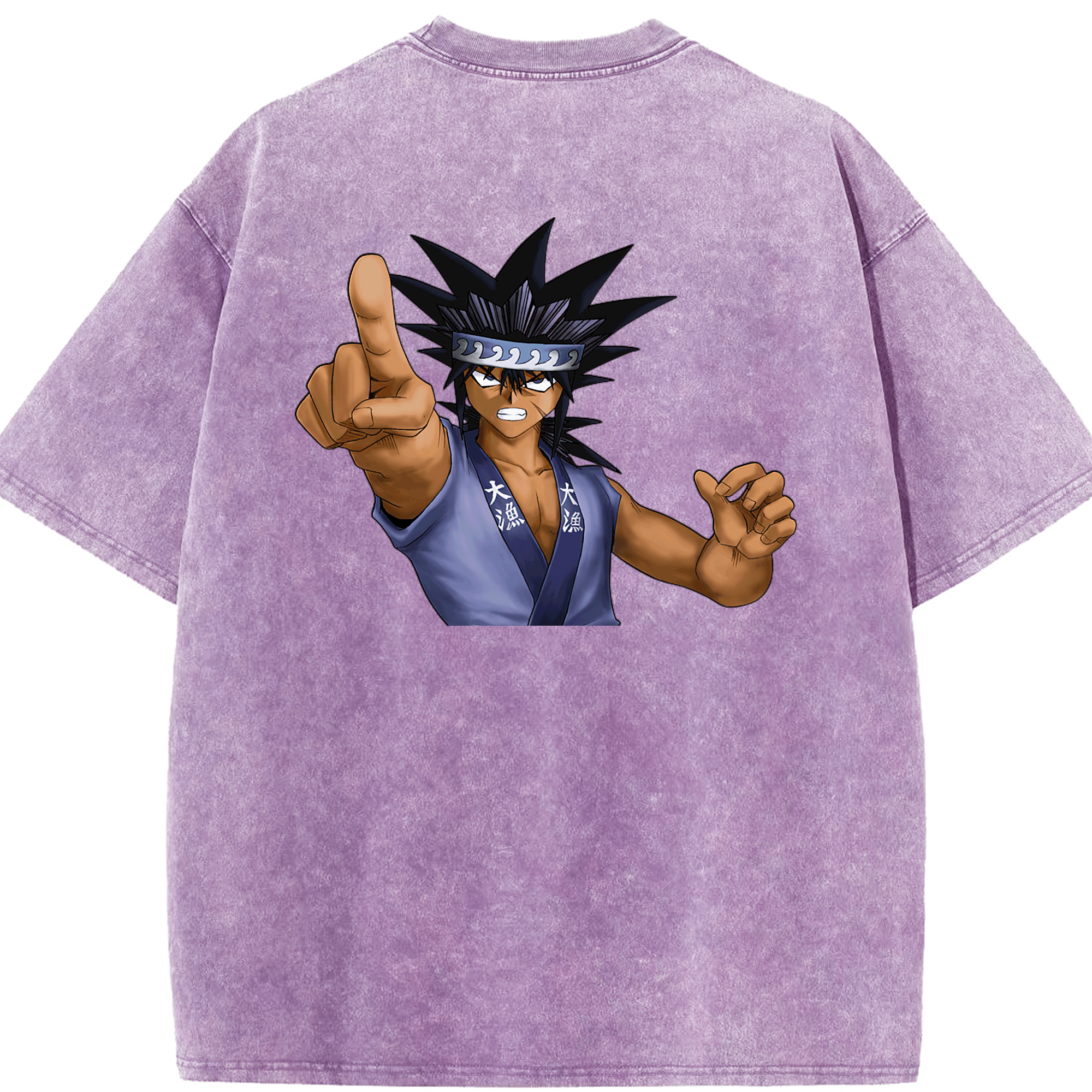 （画像用） 遊☆戯☆王 Yu-Gi-Oh! 綿100% ヴィンテージ風 半袖Tシャツ（背面プリント）