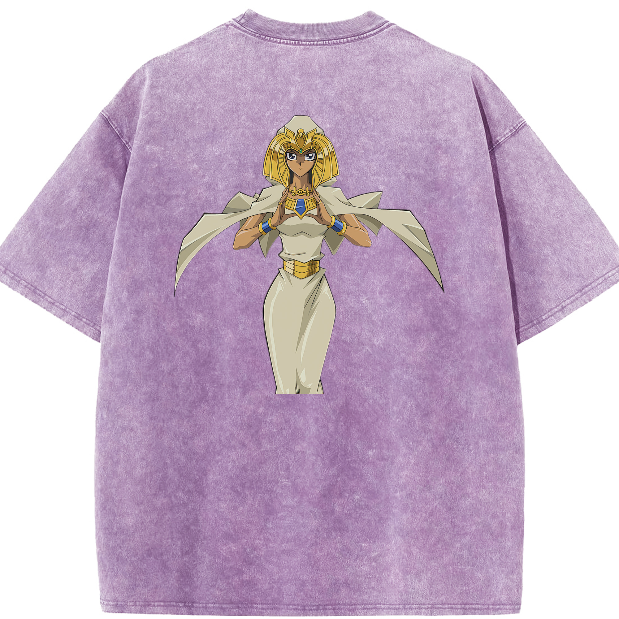 （画像用） 遊☆戯☆王 Yu-Gi-Oh! 綿100% ヴィンテージ風 半袖Tシャツ（背面プリント）