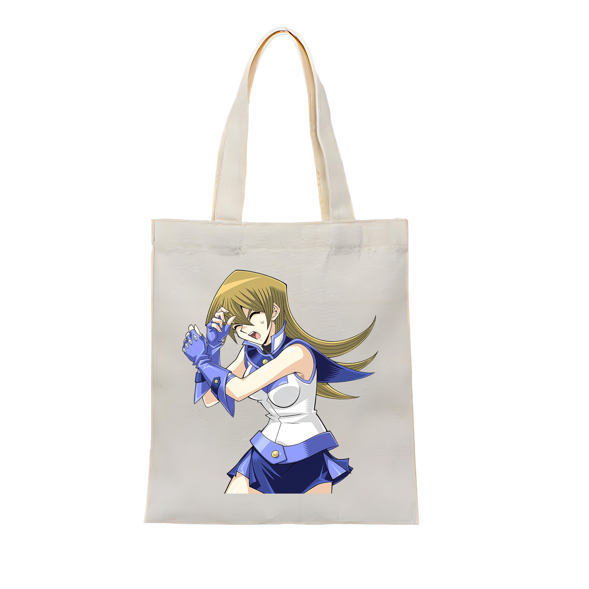 （画像用） 遊☆戯☆王 Yu-Gi-Oh! 縦型キャンバス生地手提げバッグ　トートバッグ
