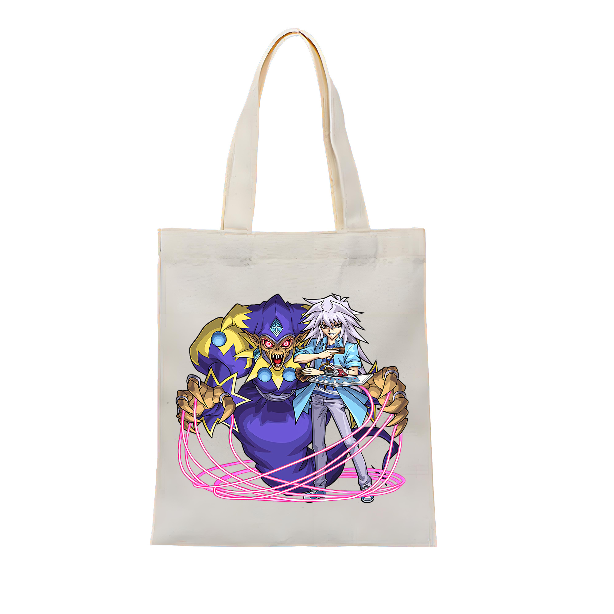 （画像用） 遊☆戯☆王 Yu-Gi-Oh! 縦型キャンバス生地手提げバッグ　トートバッグ
