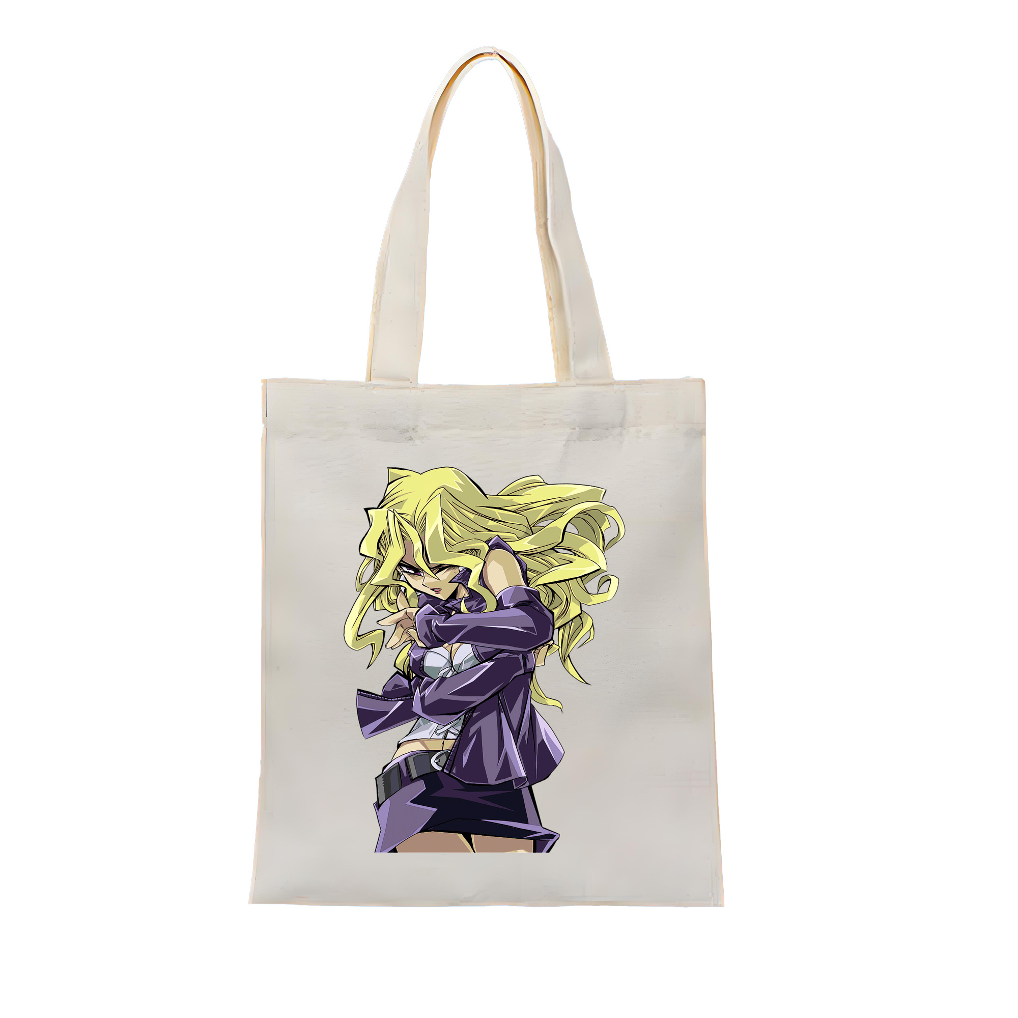 （画像用） 遊☆戯☆王 Yu-Gi-Oh! 縦型キャンバス生地手提げバッグ　トートバッグ