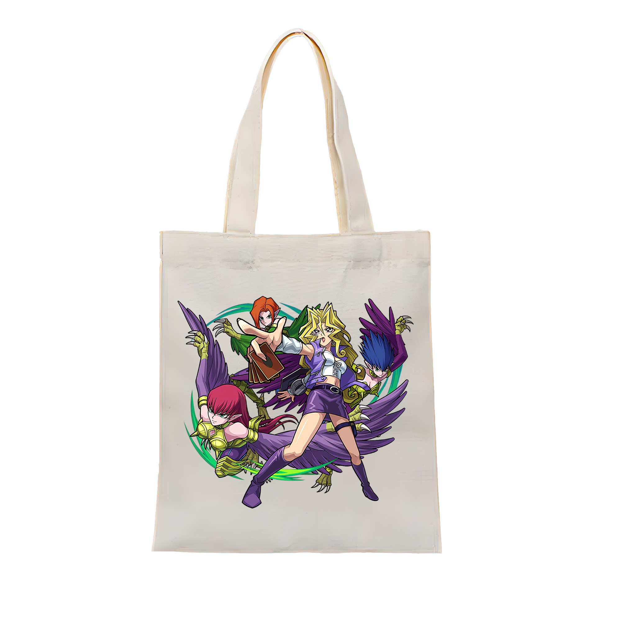 （画像用） 遊☆戯☆王 Yu-Gi-Oh! 縦型キャンバス生地手提げバッグ　トートバッグ