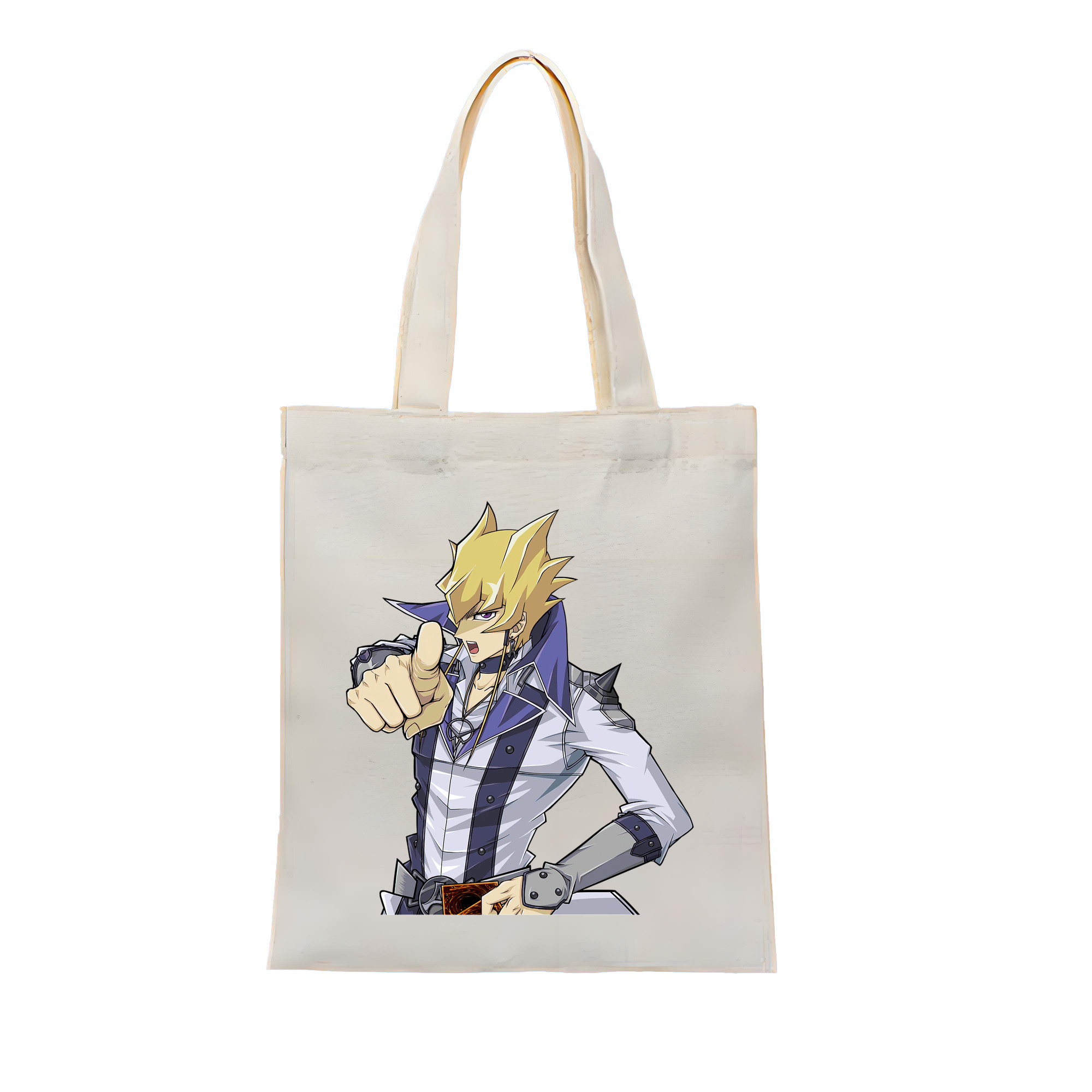 （画像用） 遊☆戯☆王 Yu-Gi-Oh! 縦型キャンバス生地手提げバッグ　トートバッグ