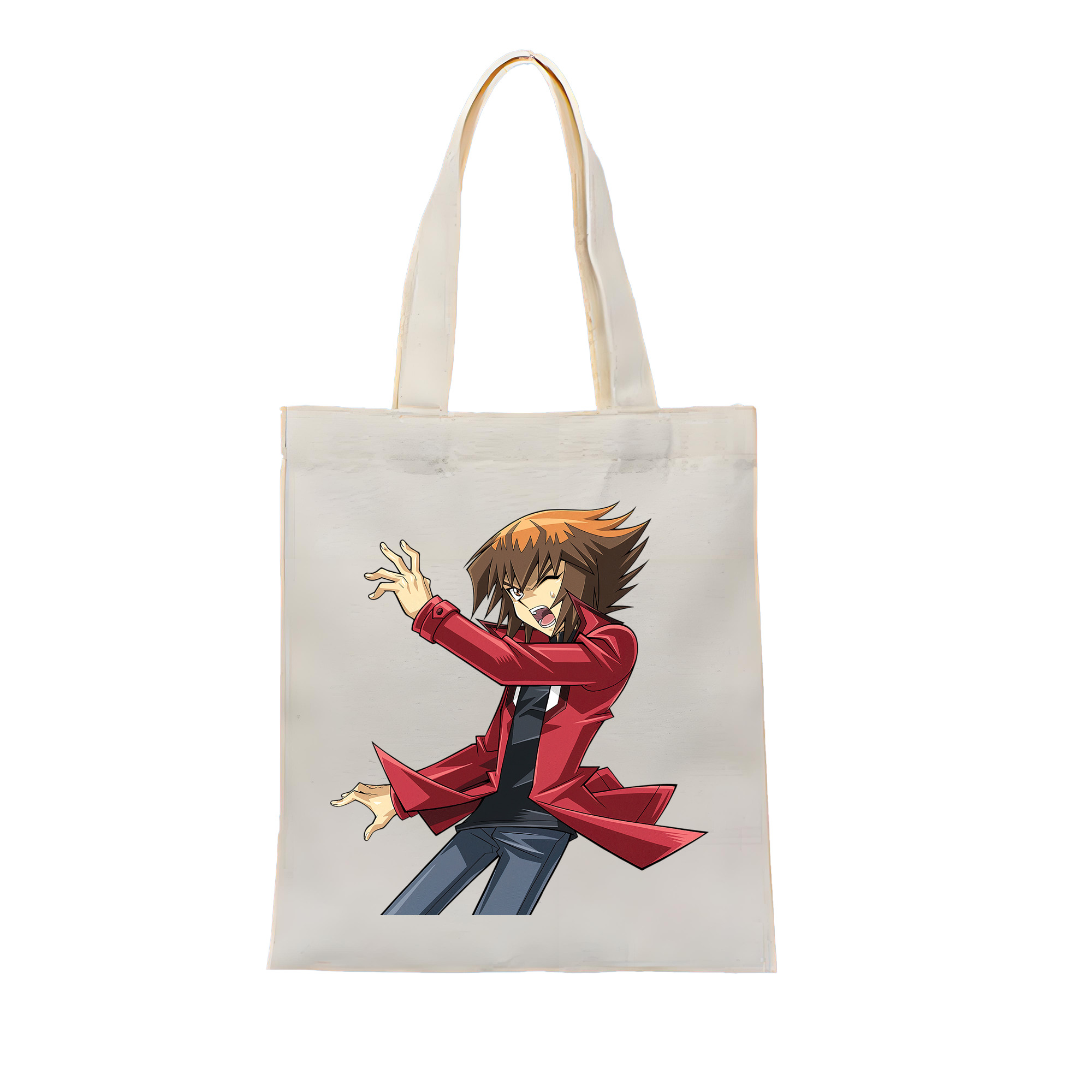 （画像用） 遊☆戯☆王 Yu-Gi-Oh! 縦型キャンバス生地手提げバッグ　トートバッグ