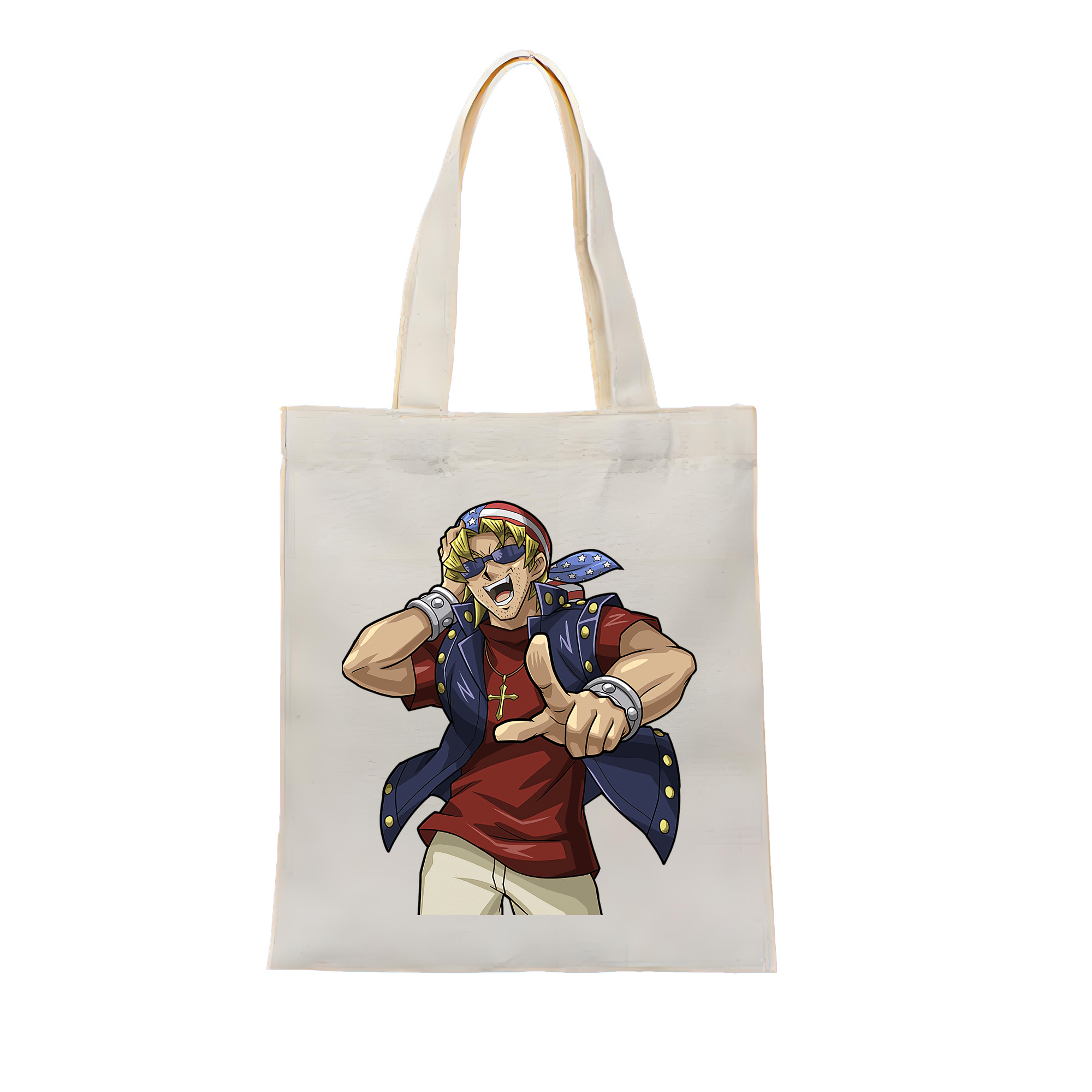 （画像用） 遊☆戯☆王 Yu-Gi-Oh! 縦型キャンバス生地手提げバッグ　トートバッグ
