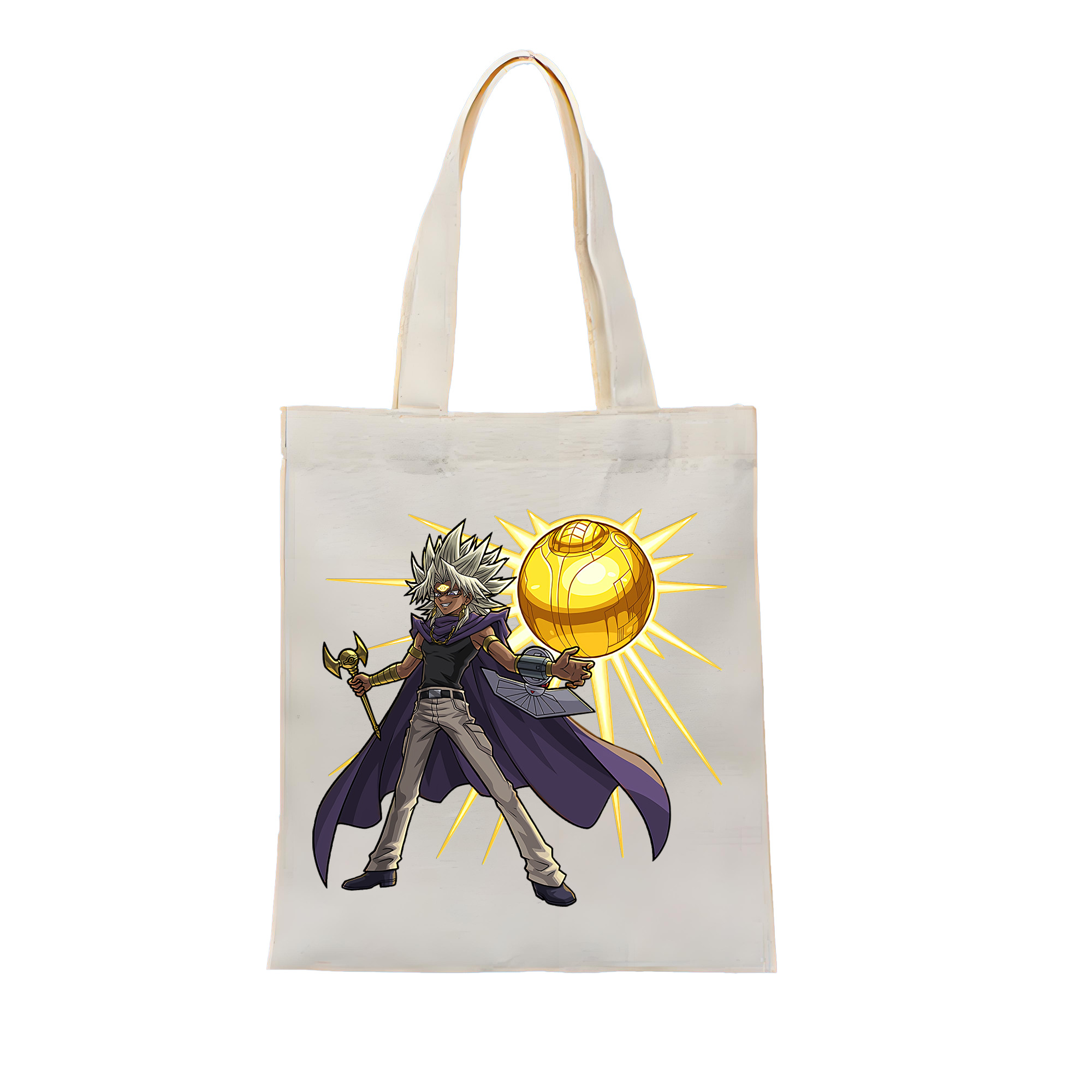 （画像用） 遊☆戯☆王 Yu-Gi-Oh! 縦型キャンバス生地手提げバッグ　トートバッグ