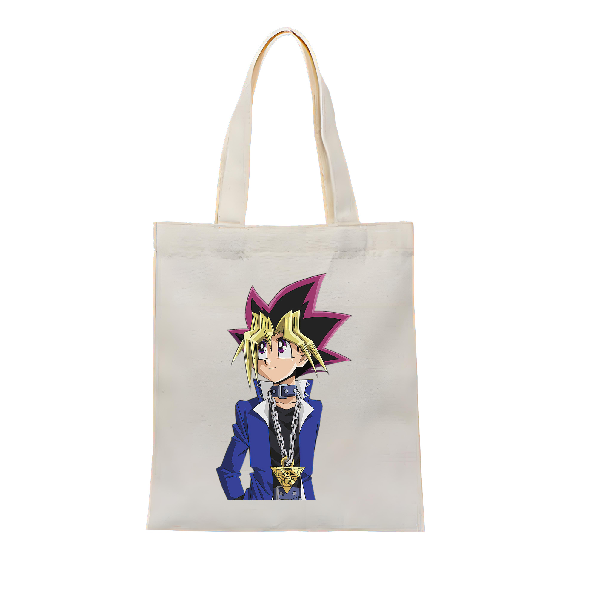 （画像用） 遊☆戯☆王 Yu-Gi-Oh! 縦型キャンバス生地手提げバッグ　トートバッグ