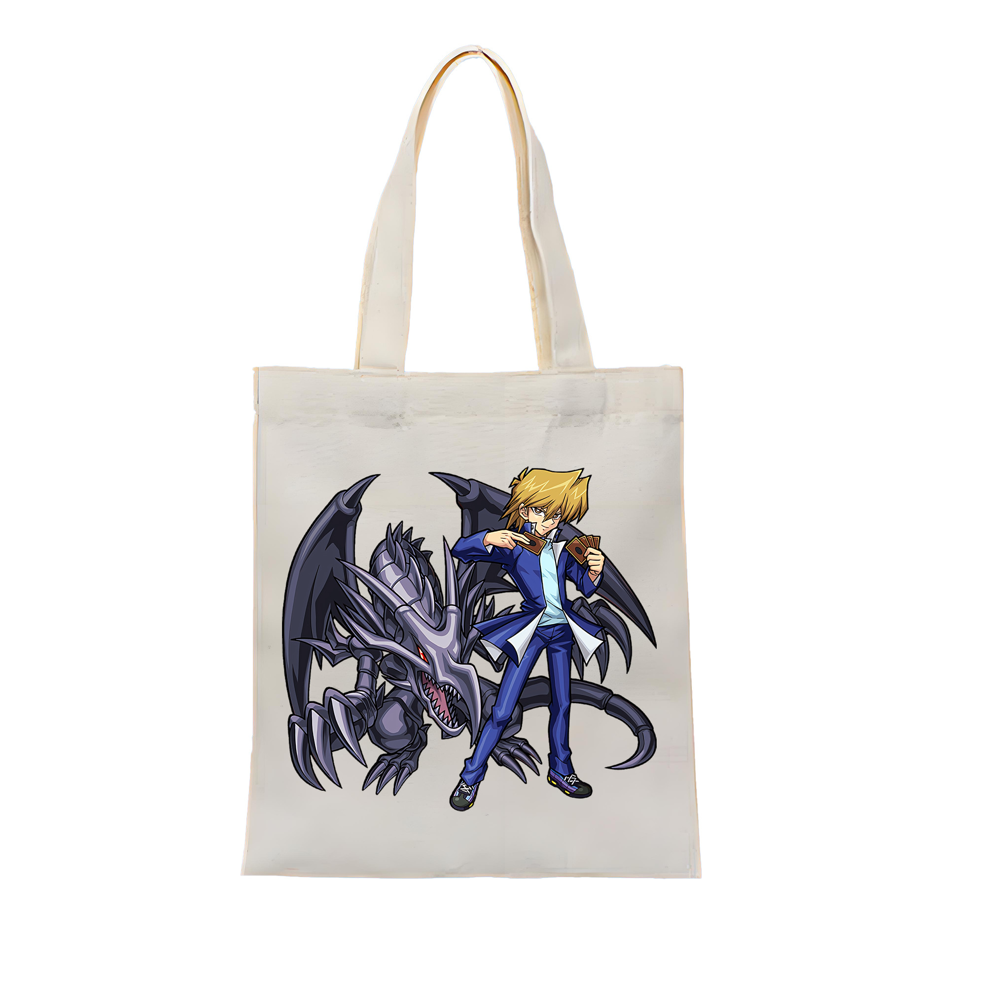 （画像用） 遊☆戯☆王 Yu-Gi-Oh! 縦型キャンバス生地手提げバッグ　トートバッグ