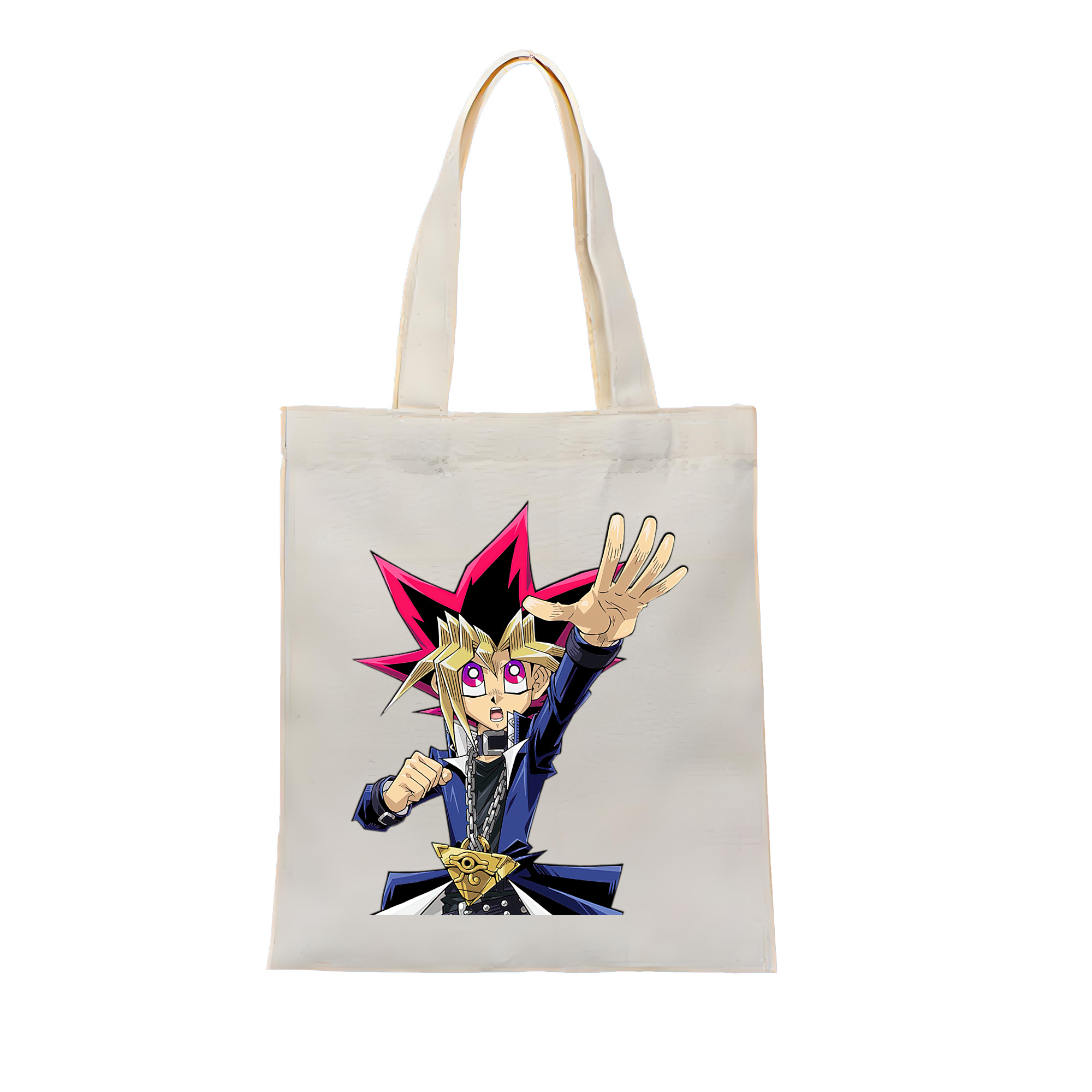 （画像用） 遊☆戯☆王 Yu-Gi-Oh! 縦型キャンバス生地手提げバッグ　トートバッグ