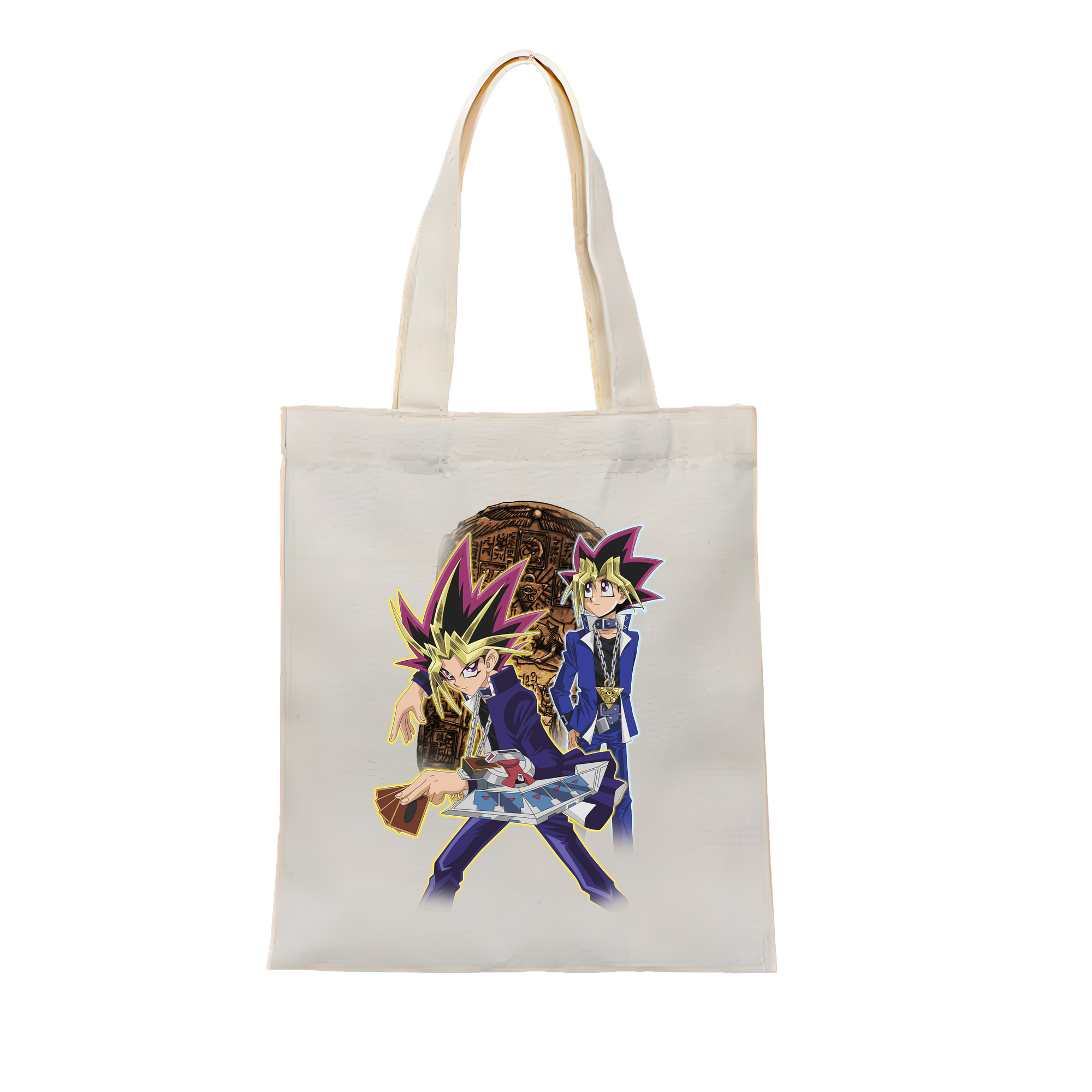 （画像用） 遊☆戯☆王 Yu-Gi-Oh! 縦型キャンバス生地手提げバッグ　トートバッグ
