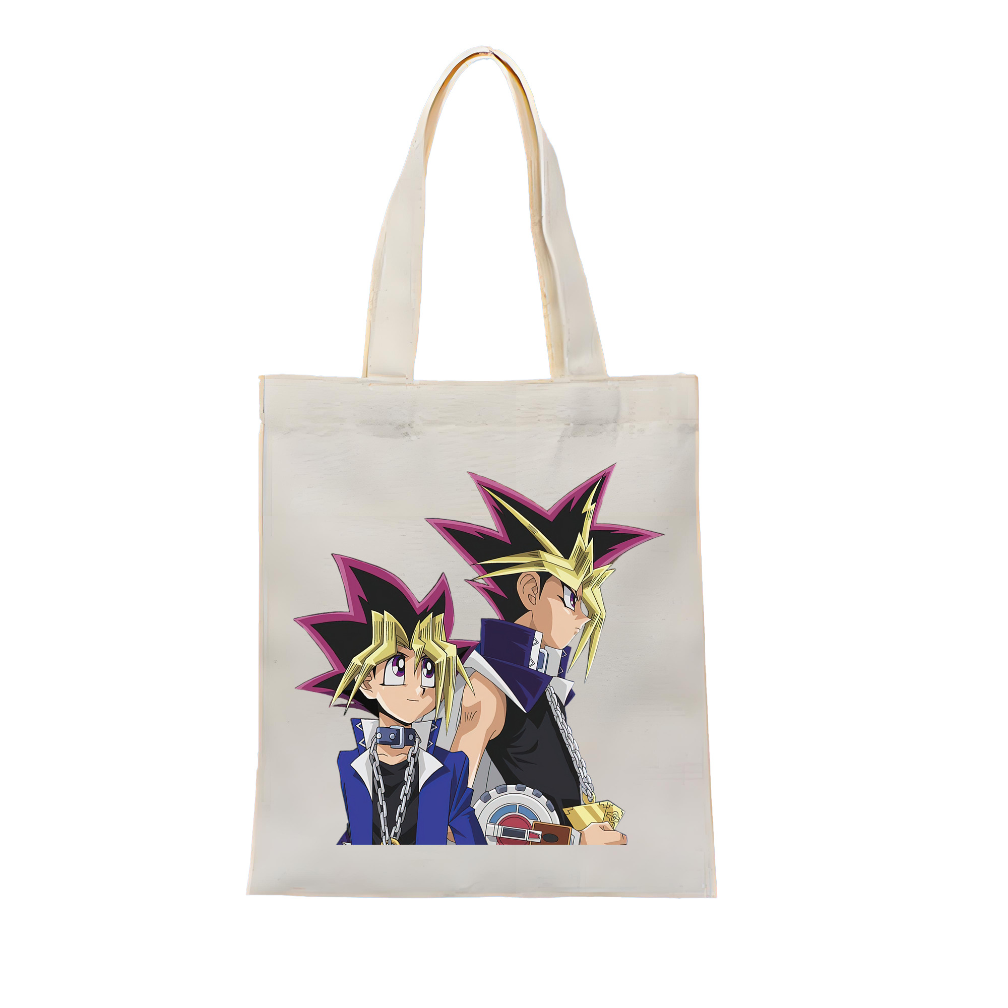 （画像用） 遊☆戯☆王 Yu-Gi-Oh! 縦型キャンバス生地手提げバッグ　トートバッグ