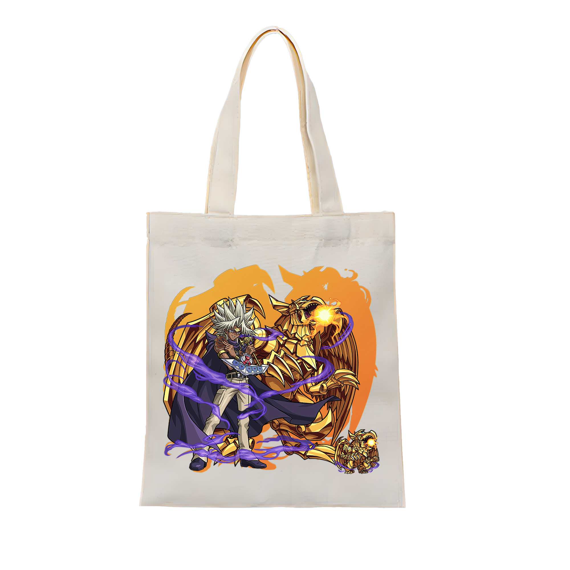 （画像用） 遊☆戯☆王 Yu-Gi-Oh! 縦型キャンバス生地手提げバッグ　トートバッグ