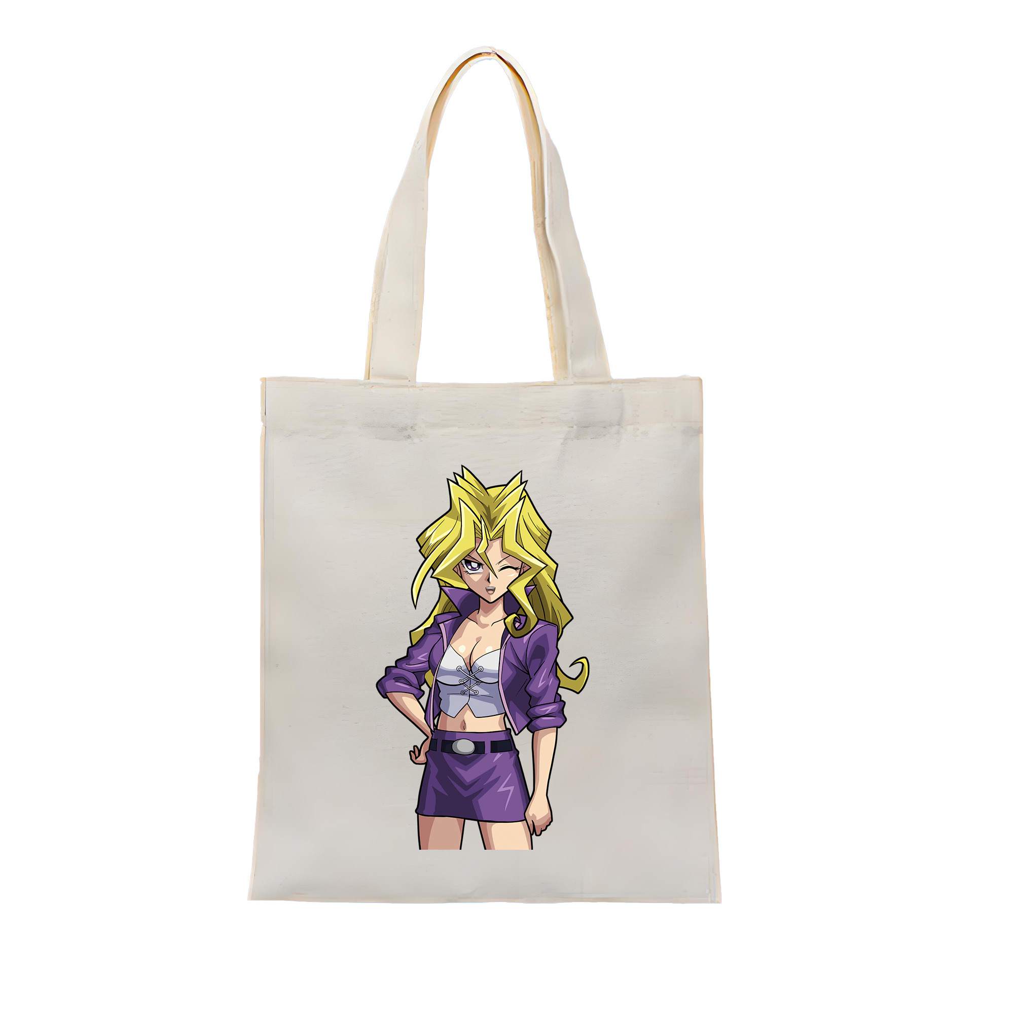 （画像用） 遊☆戯☆王 Yu-Gi-Oh! 縦型キャンバス生地手提げバッグ　トートバッグ