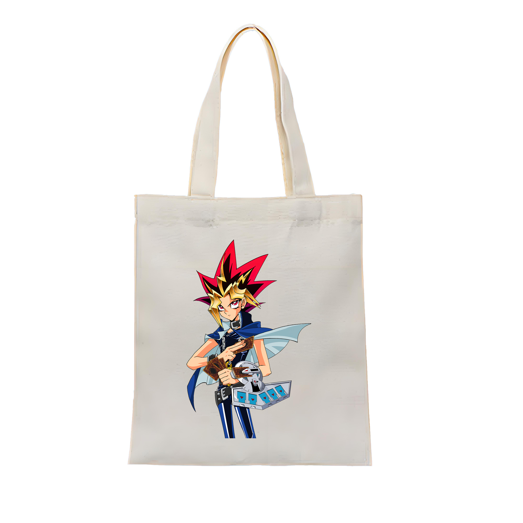 （画像用） 遊☆戯☆王 Yu-Gi-Oh! 縦型キャンバス生地手提げバッグ　トートバッグ